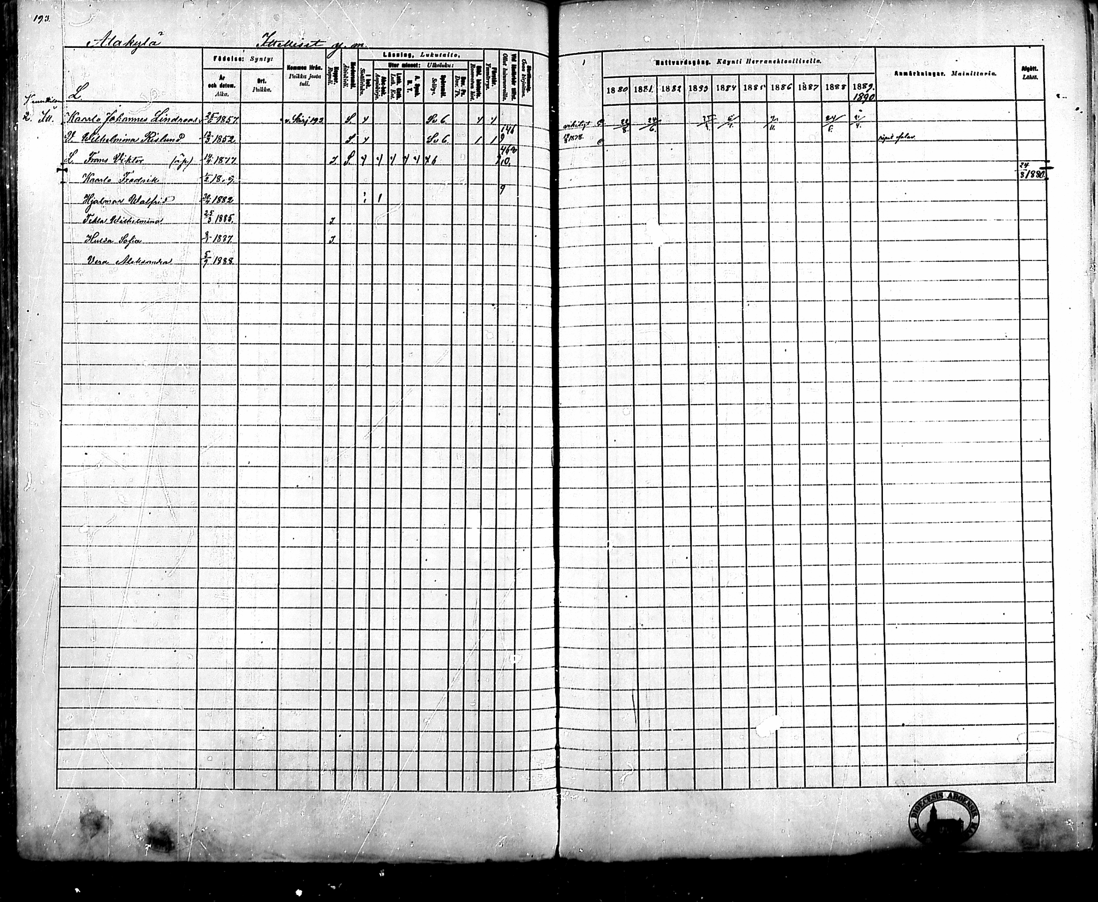 [ ../kirjat/Kirkonkirjat/ahlainen/rippikirja_1880-1889_mko36-59/kuvat/181.jpg ]