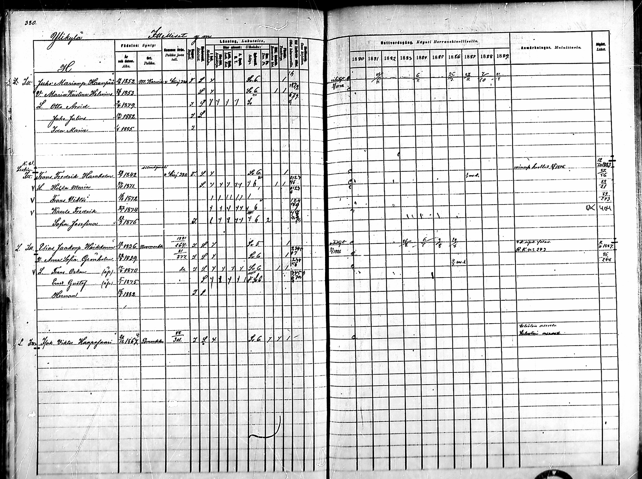 [ ../kirjat/Kirkonkirjat/ahlainen/rippikirja_1880-1889_mko36-59/kuvat/354.jpg ]