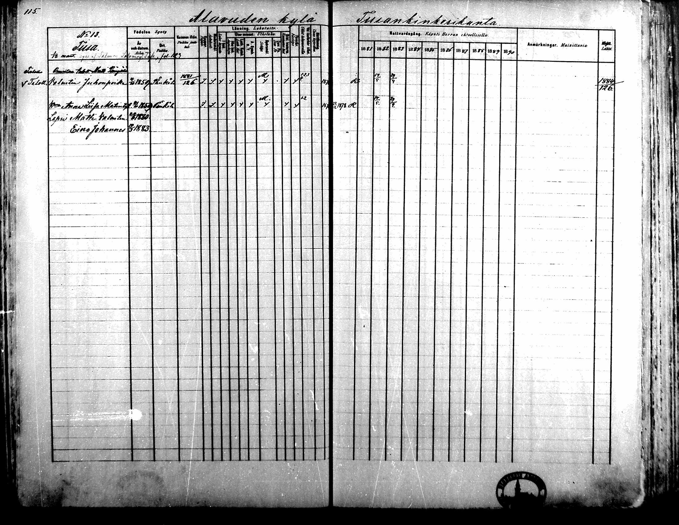 [ ../kirjat/Kirkonkirjat/alavus/rippikirja_1881-1890_mko127-160/kuvat/113.jpg ]