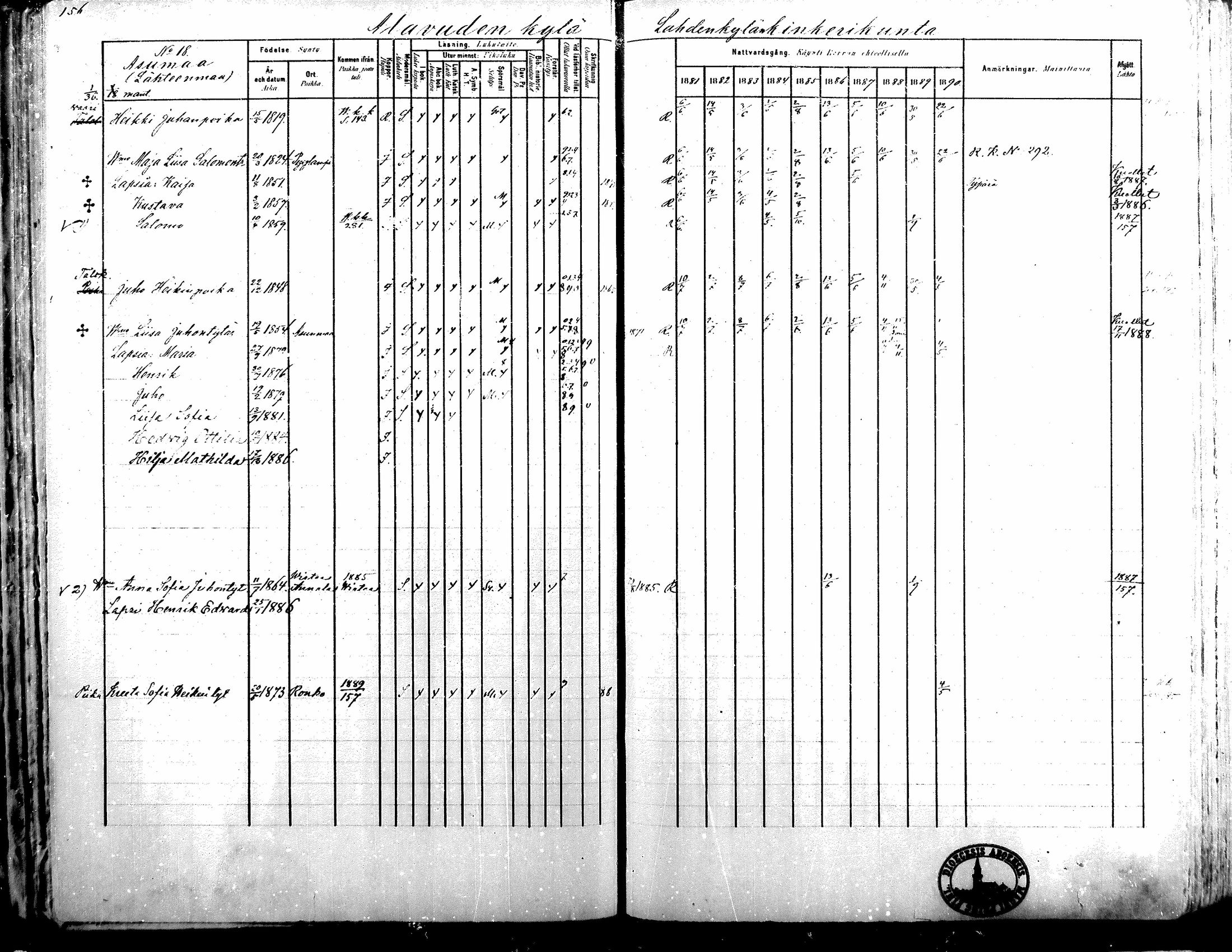 [ ../kirjat/Kirkonkirjat/alavus/rippikirja_1881-1890_mko127-160/kuvat/153.jpg ]