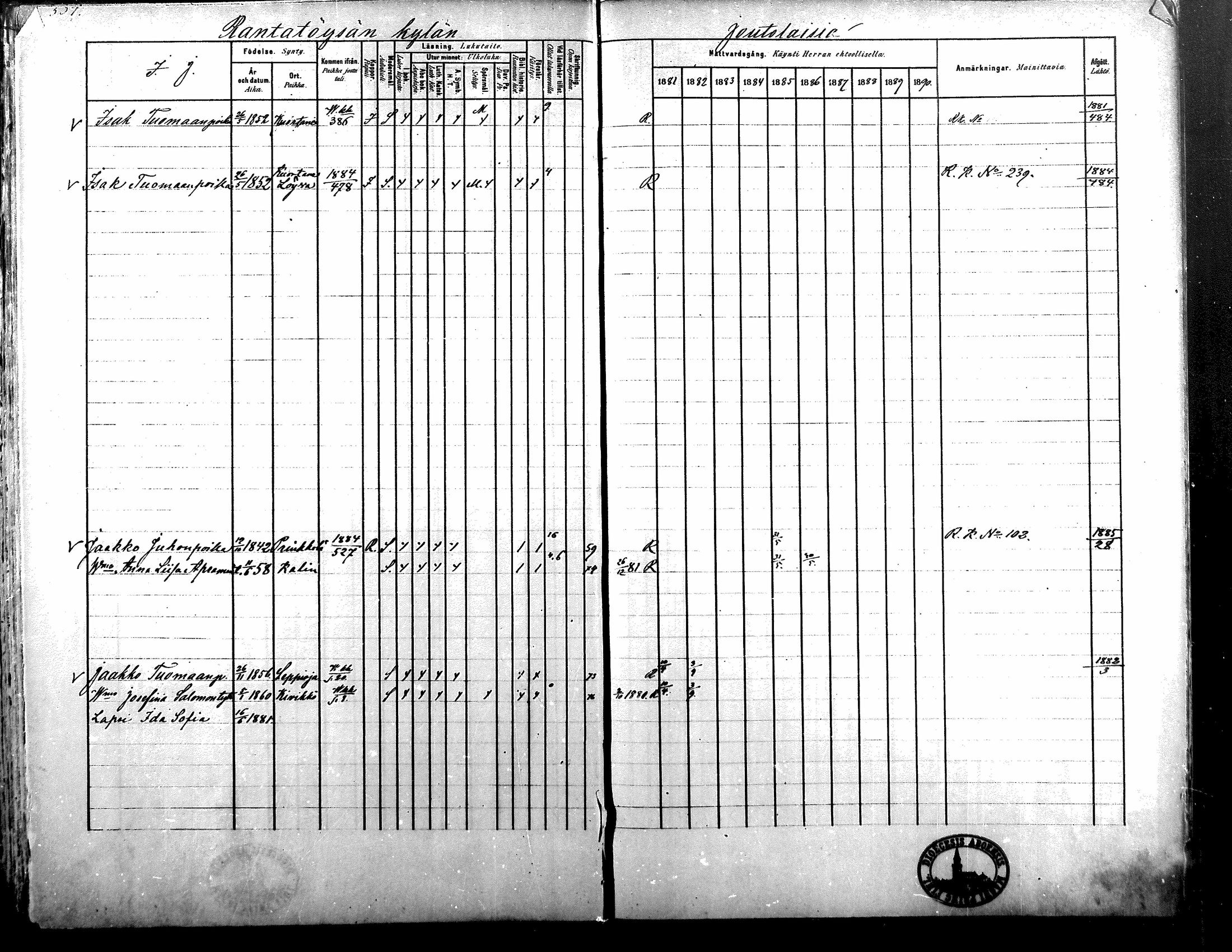 [ ../kirjat/Kirkonkirjat/alavus/rippikirja_1881-1890_mko127-160/kuvat/525.jpg ]