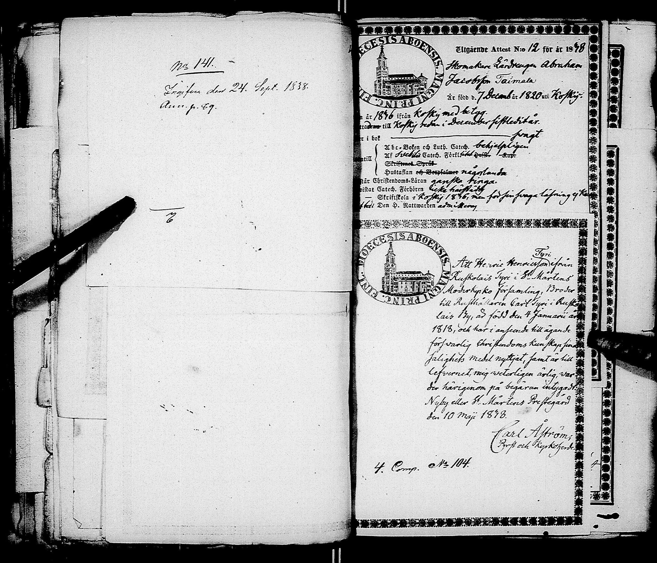 [ ../kirjat/Kirkonkirjat/ensimmainen_suomen_meriekipaasi/muuttokirjoja_1838-1838_es174/kuvat/149.jpg ]
