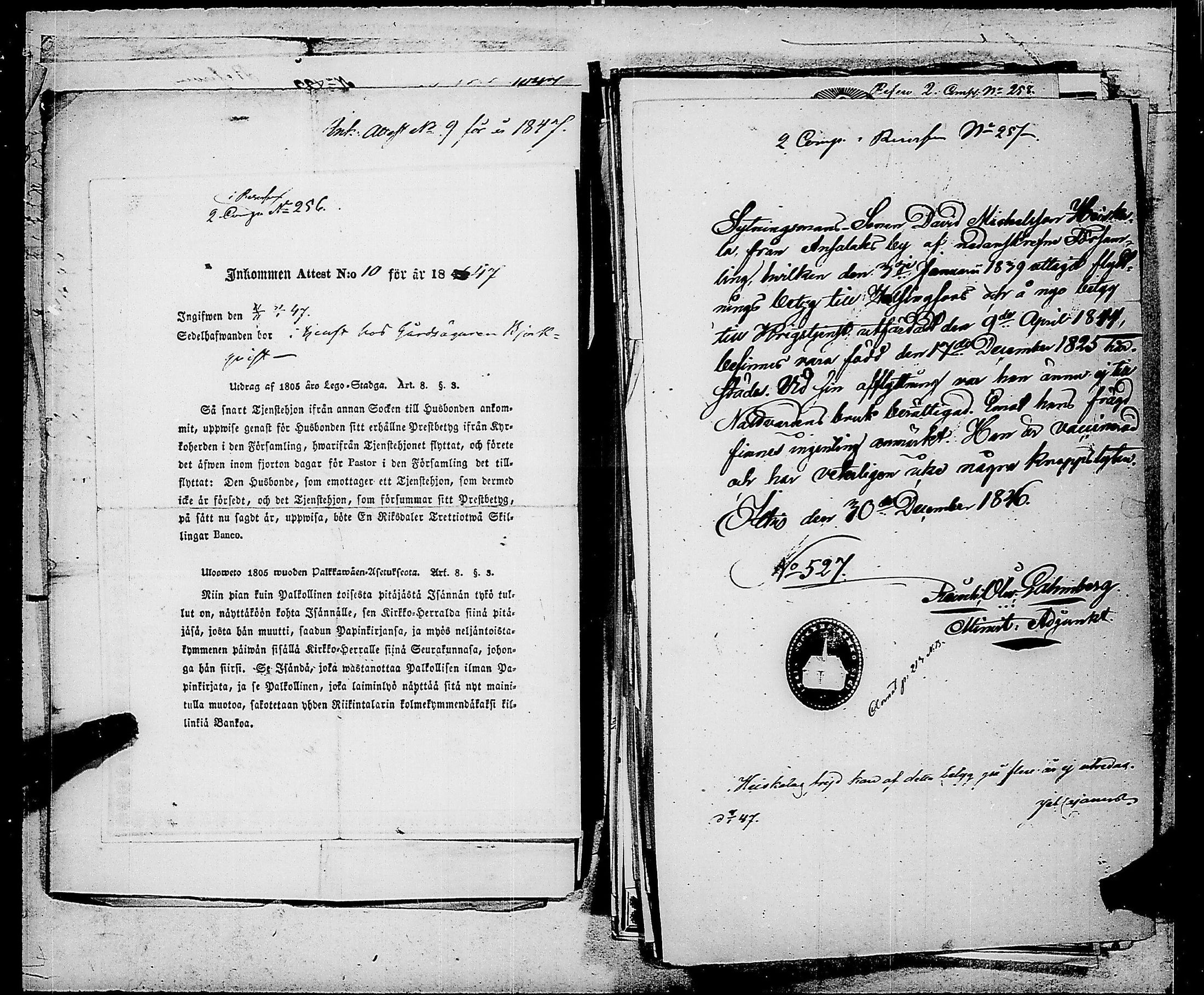 [ ../kirjat/Kirkonkirjat/ensimmainen_suomen_meriekipaasi/muuttokirjoja_1846-1847_es175-176/kuvat/257.jpg ]