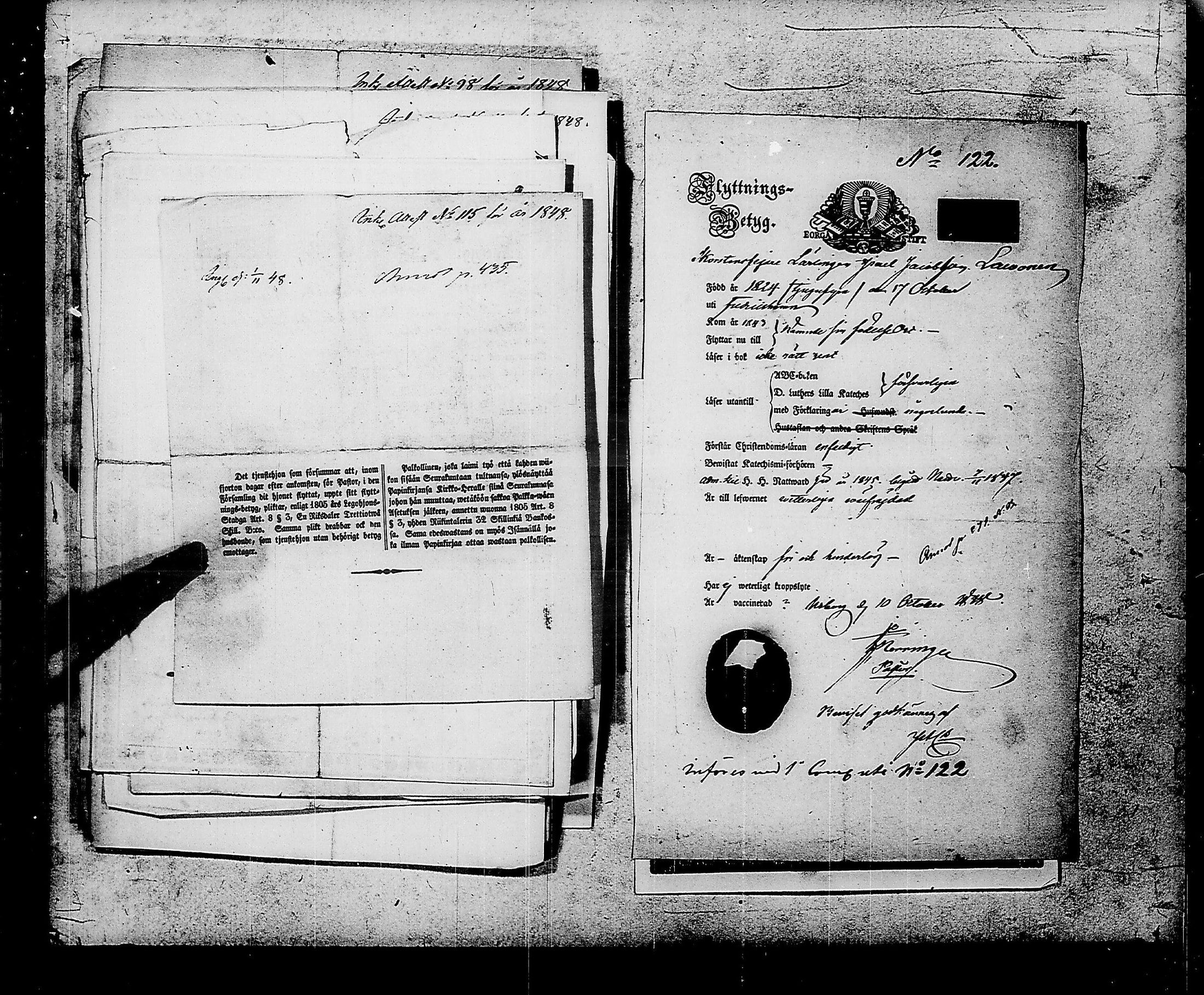 [ ../kirjat/Kirkonkirjat/ensimmainen_suomen_meriekipaasi/muuttokirjoja_1848-1849_es176/kuvat/134.jpg ]