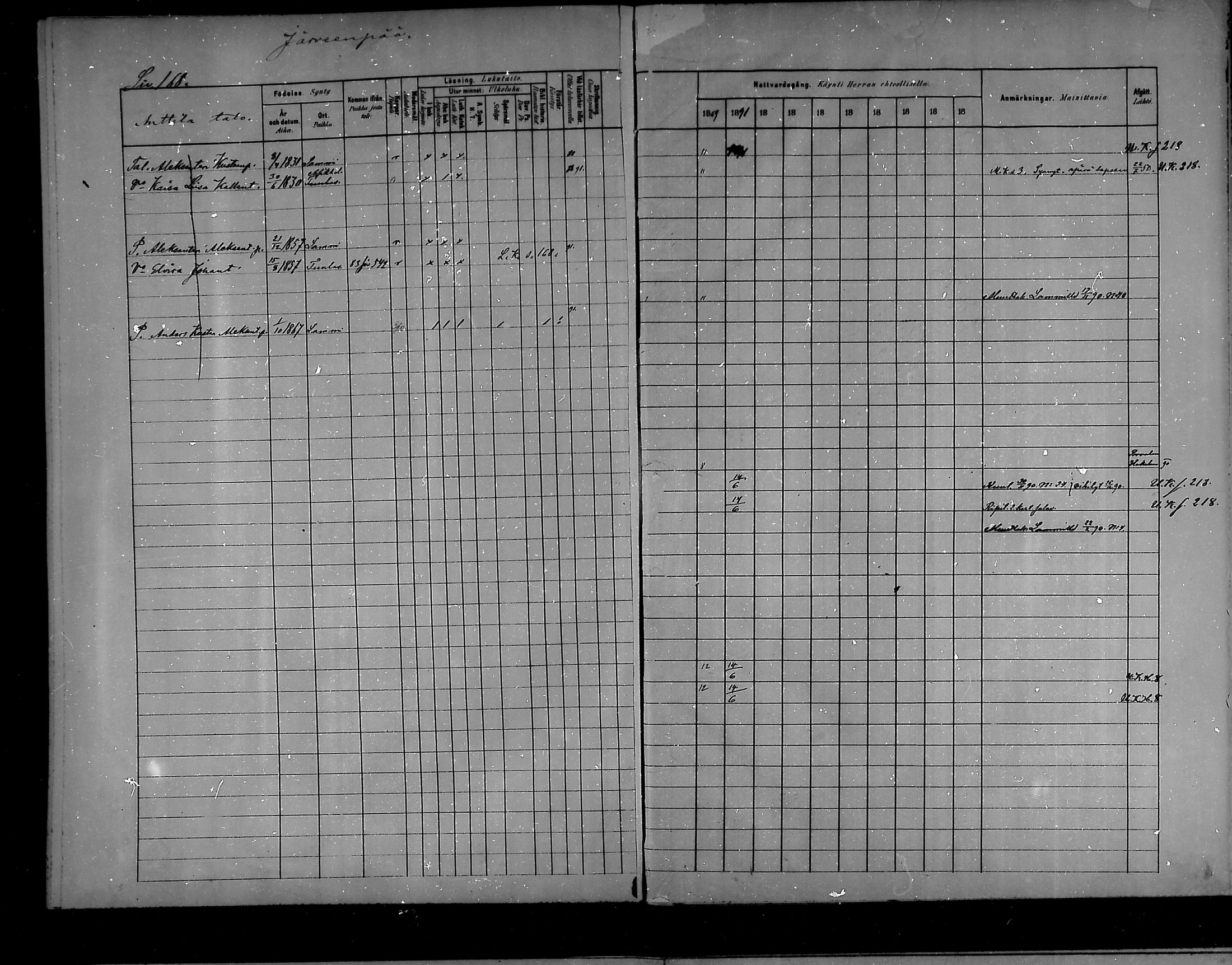 [ ../kirjat/Kirkonkirjat/hameenkoski/rippikirja_1881-1890_mko32-46/kuvat/399.jpg ]