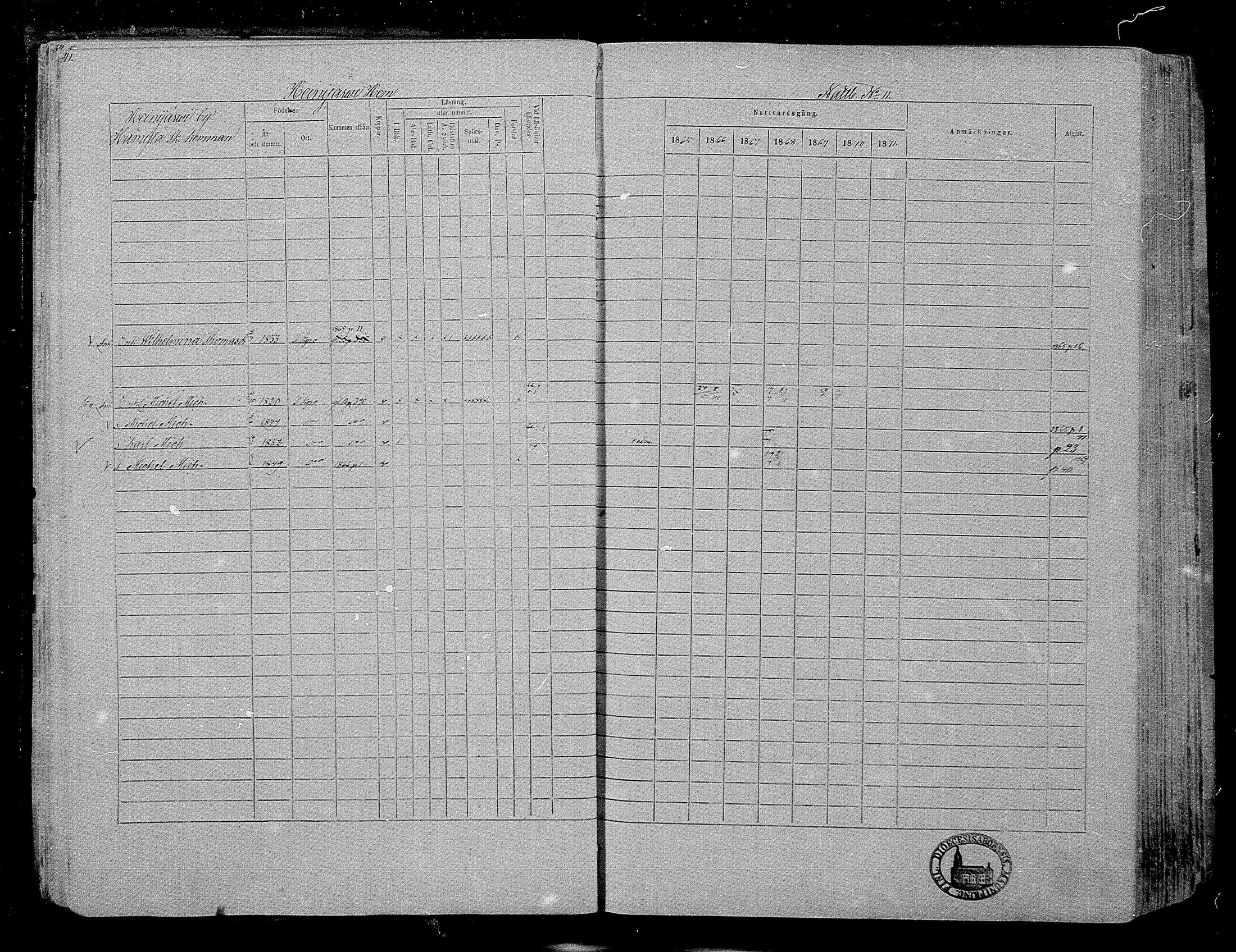 [ ../kirjat/Kirkonkirjat/hameenkyro/rippikirja_1865-1871_mko203-230/kuvat/41.jpg ]