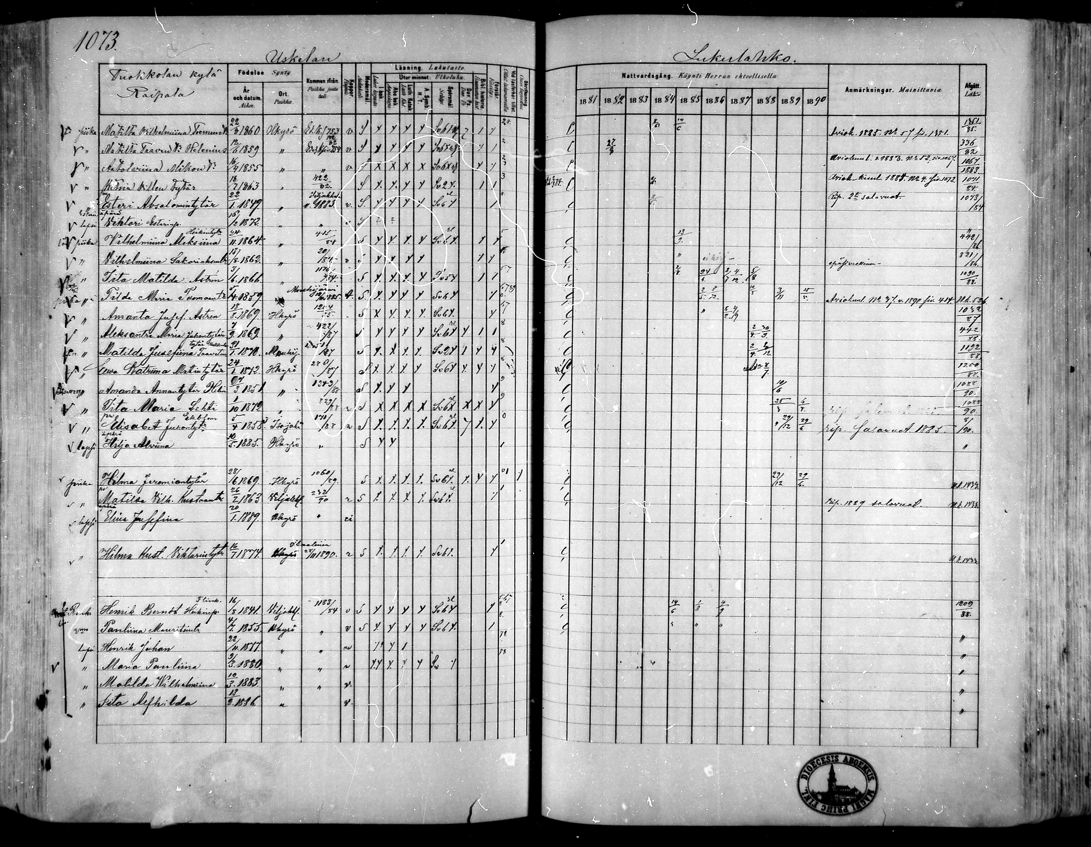 [ ../kirjat/Kirkonkirjat/hameenkyro/rippikirja_1881-1890_mko261-303/kuvat/1000.jpg ]