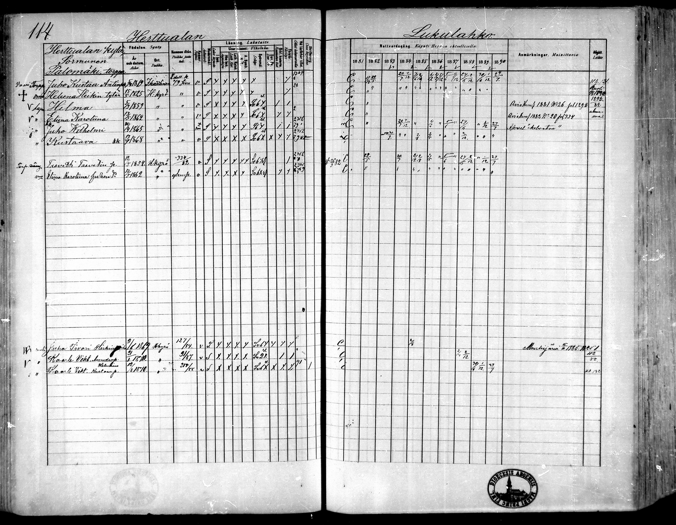 [ ../kirjat/Kirkonkirjat/hameenkyro/rippikirja_1881-1890_mko261-303/kuvat/104.jpg ]