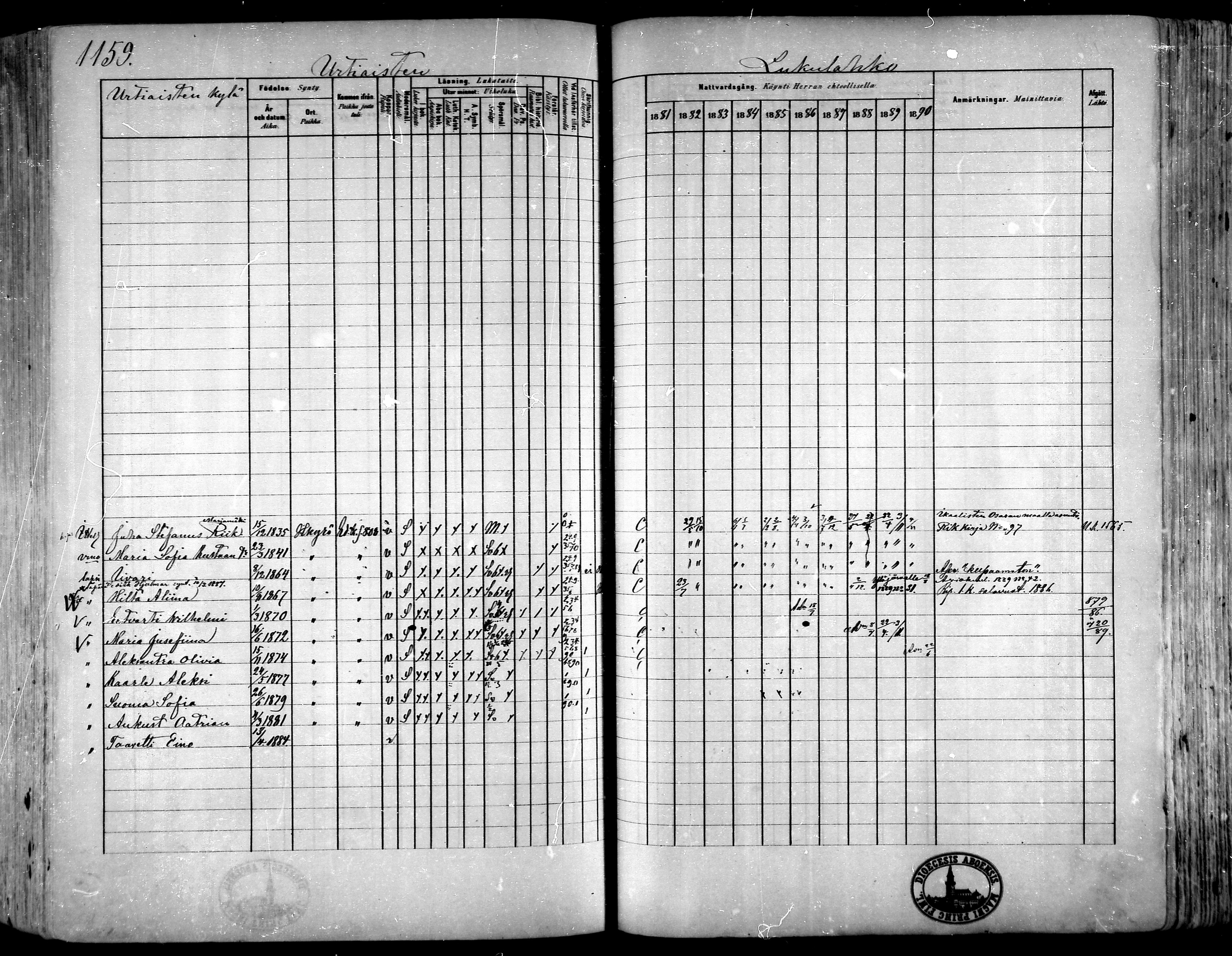 [ ../kirjat/Kirkonkirjat/hameenkyro/rippikirja_1881-1890_mko261-303/kuvat/1085.jpg ]