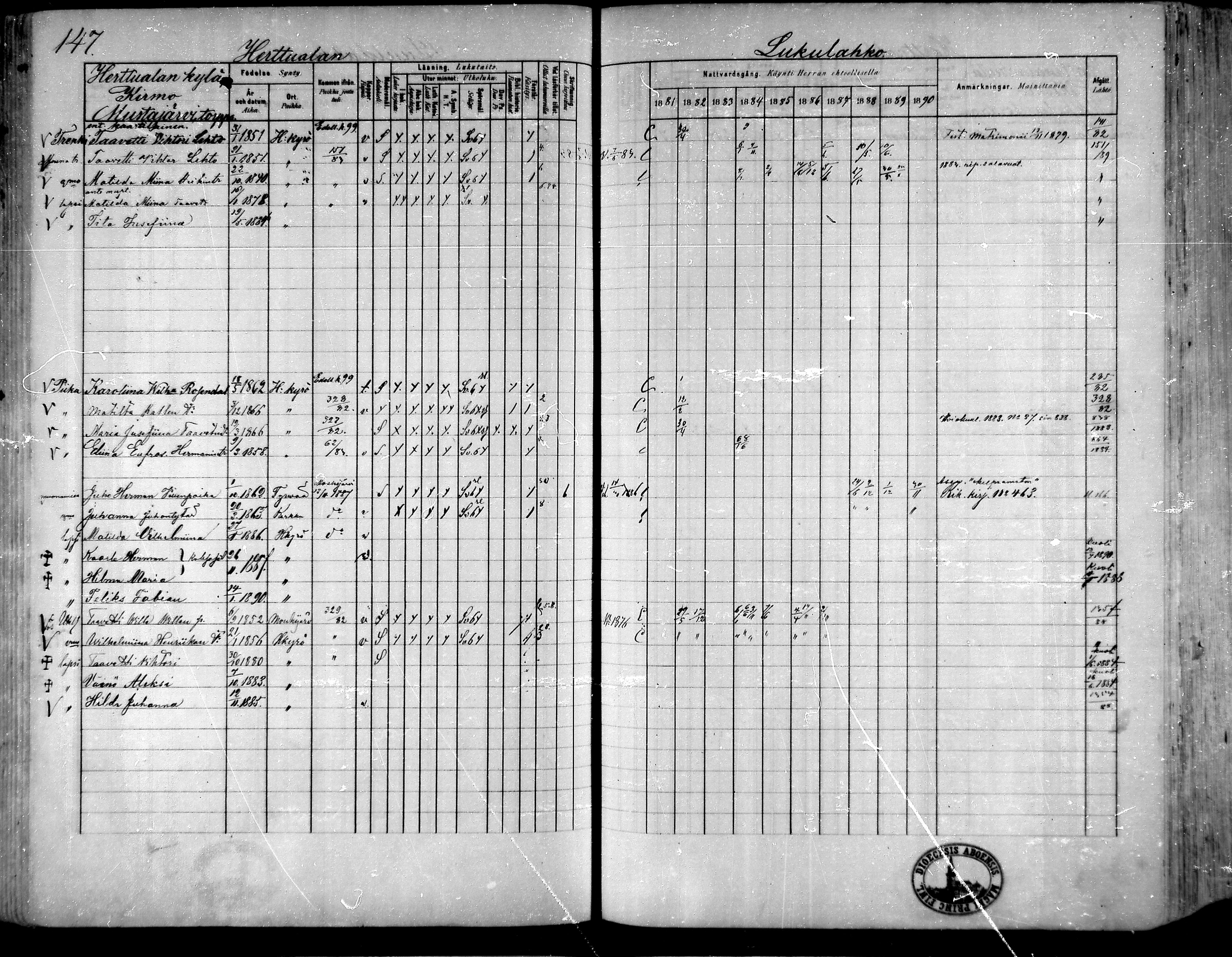 [ ../kirjat/Kirkonkirjat/hameenkyro/rippikirja_1881-1890_mko261-303/kuvat/134.jpg ]