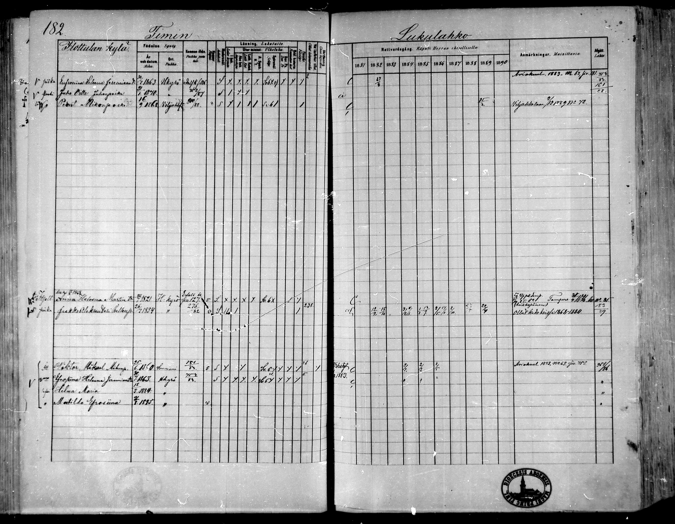 [ ../kirjat/Kirkonkirjat/hameenkyro/rippikirja_1881-1890_mko261-303/kuvat/164.jpg ]
