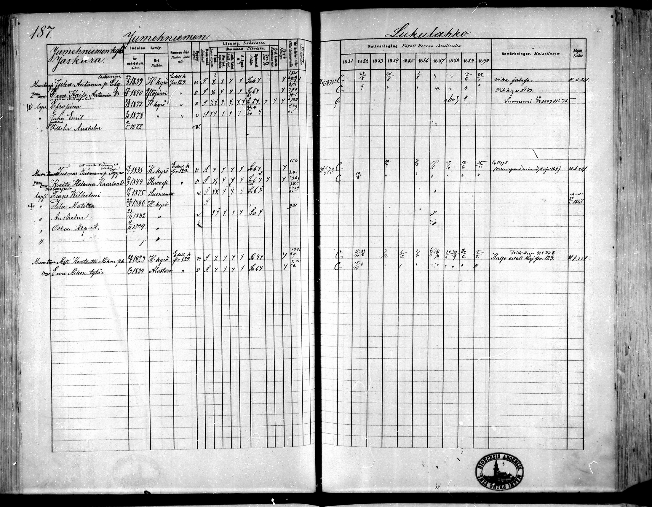 [ ../kirjat/Kirkonkirjat/hameenkyro/rippikirja_1881-1890_mko261-303/kuvat/169.jpg ]