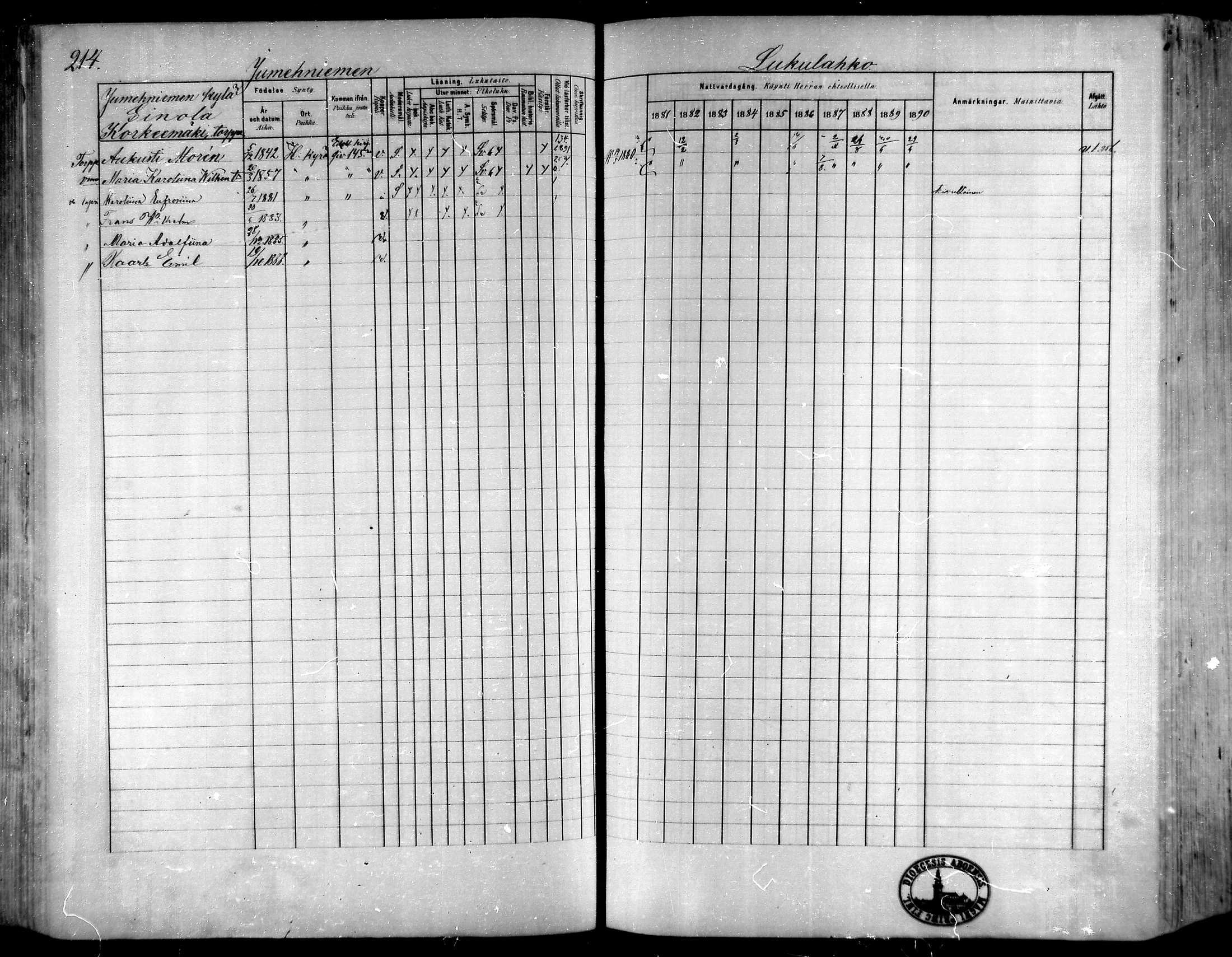 [ ../kirjat/Kirkonkirjat/hameenkyro/rippikirja_1881-1890_mko261-303/kuvat/194.jpg ]