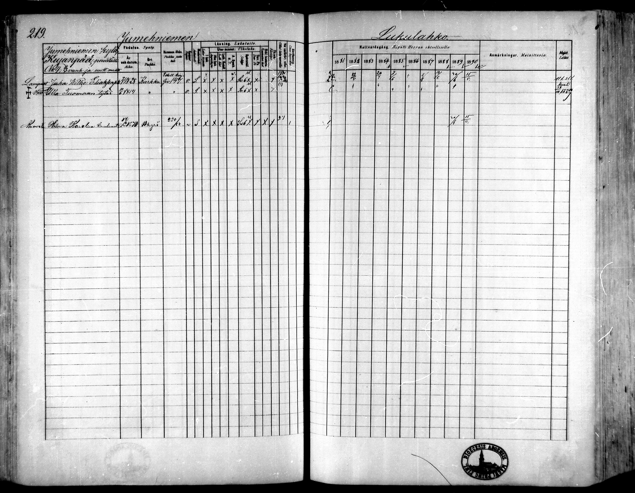 [ ../kirjat/Kirkonkirjat/hameenkyro/rippikirja_1881-1890_mko261-303/kuvat/199.jpg ]