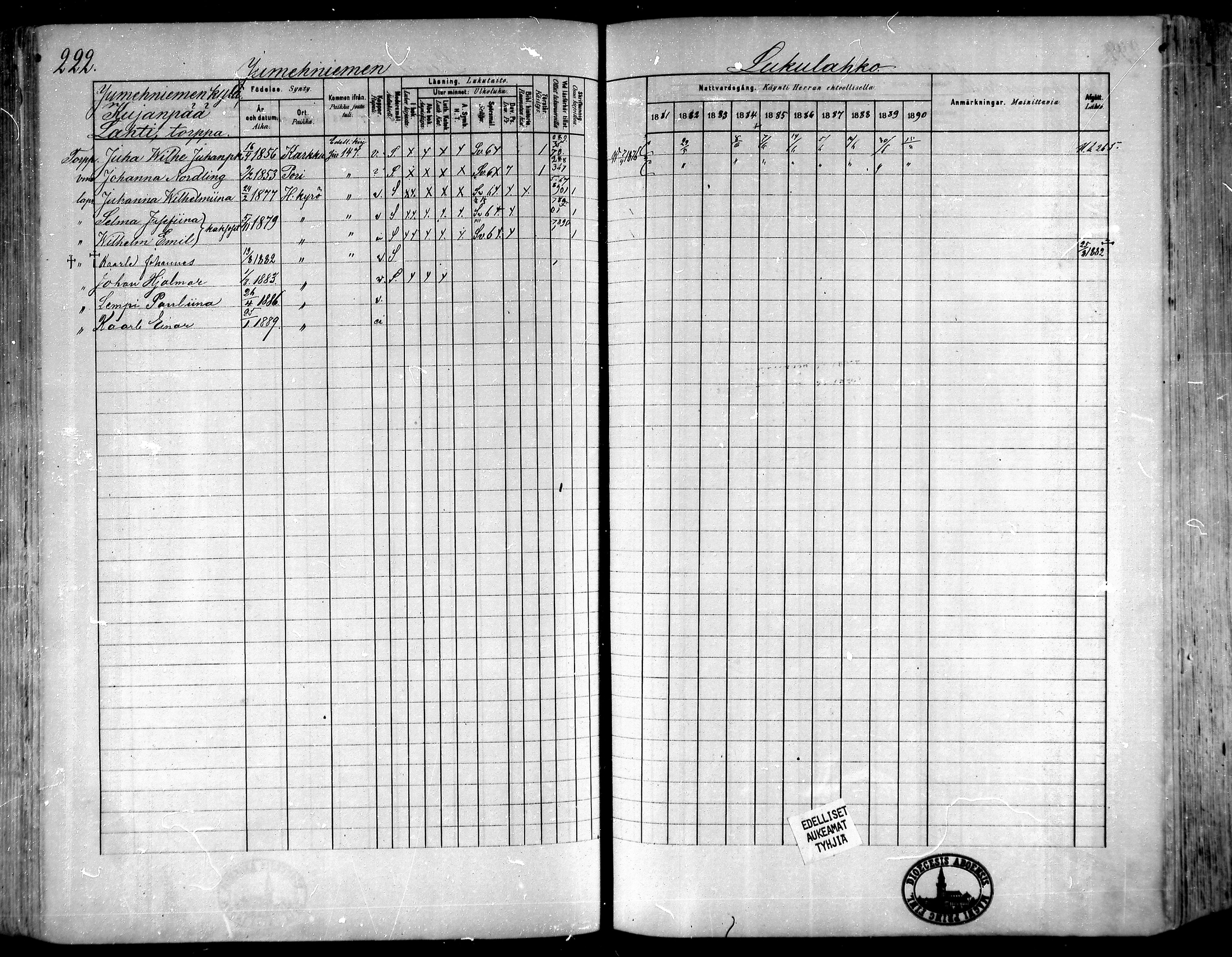 [ ../kirjat/Kirkonkirjat/hameenkyro/rippikirja_1881-1890_mko261-303/kuvat/201.jpg ]