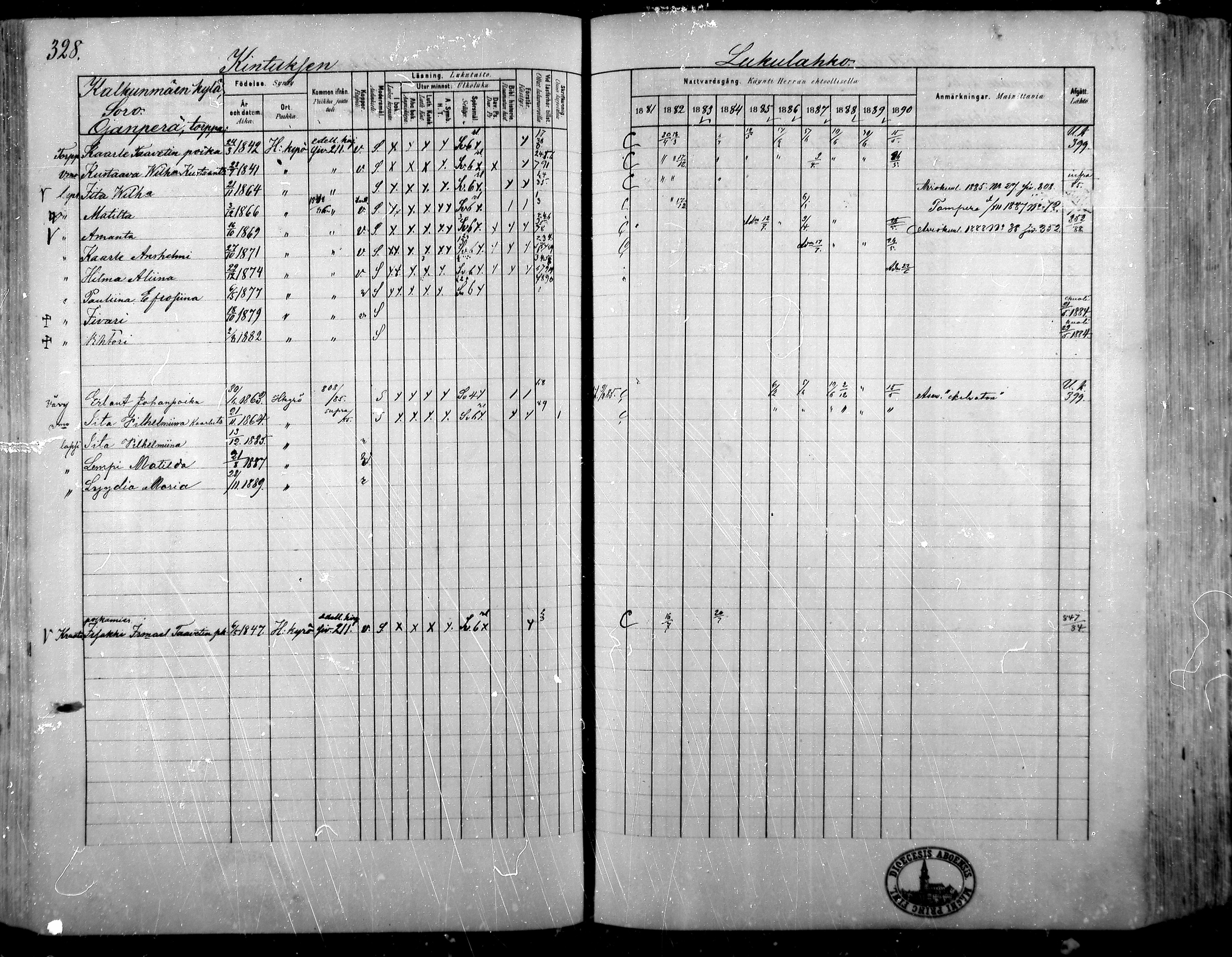 [ ../kirjat/Kirkonkirjat/hameenkyro/rippikirja_1881-1890_mko261-303/kuvat/299.jpg ]