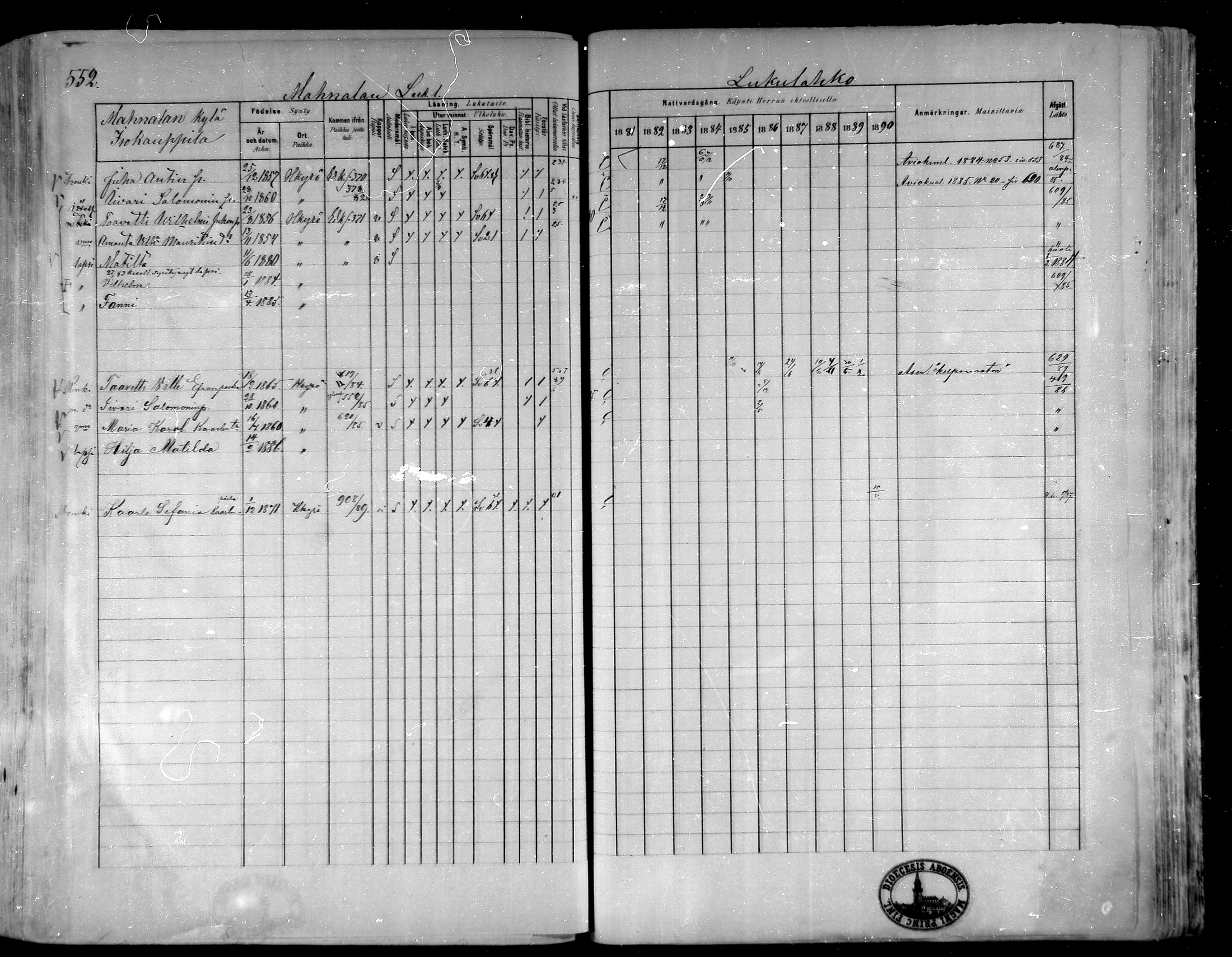 [ ../kirjat/Kirkonkirjat/hameenkyro/rippikirja_1881-1890_mko261-303/kuvat/516.jpg ]