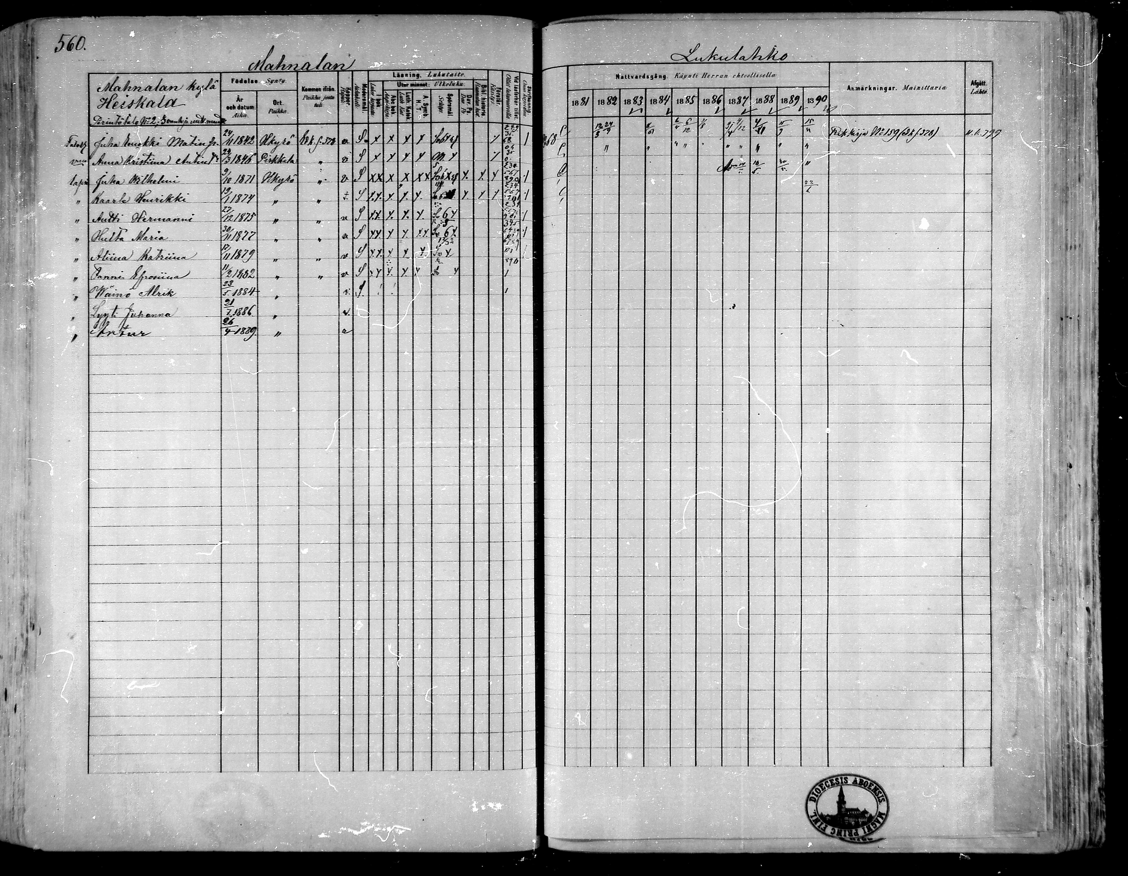 [ ../kirjat/Kirkonkirjat/hameenkyro/rippikirja_1881-1890_mko261-303/kuvat/524.jpg ]