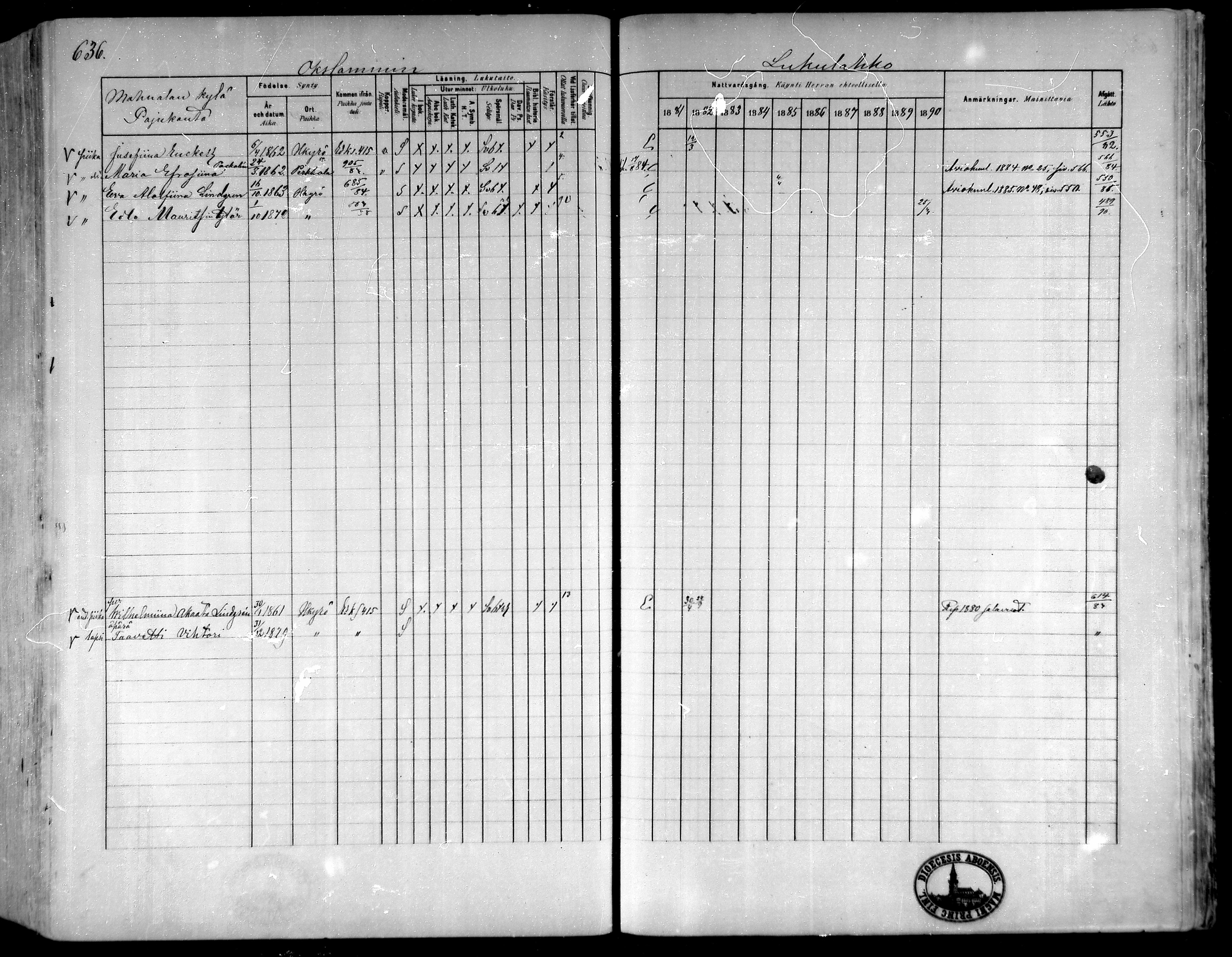[ ../kirjat/Kirkonkirjat/hameenkyro/rippikirja_1881-1890_mko261-303/kuvat/574.jpg ]
