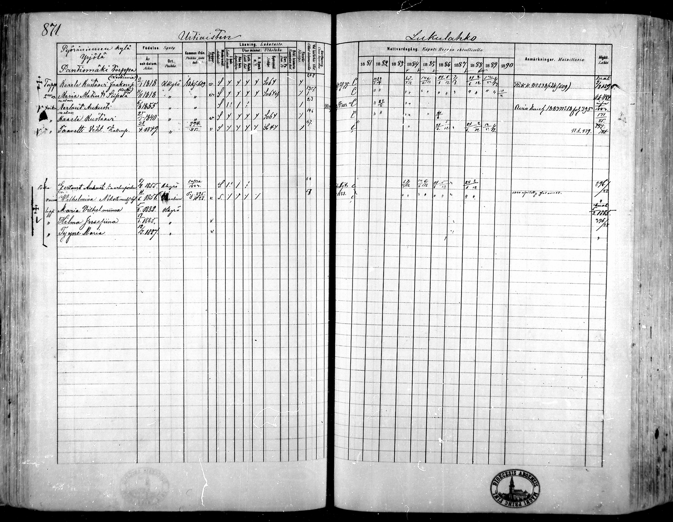 [ ../kirjat/Kirkonkirjat/hameenkyro/rippikirja_1881-1890_mko261-303/kuvat/801.jpg ]