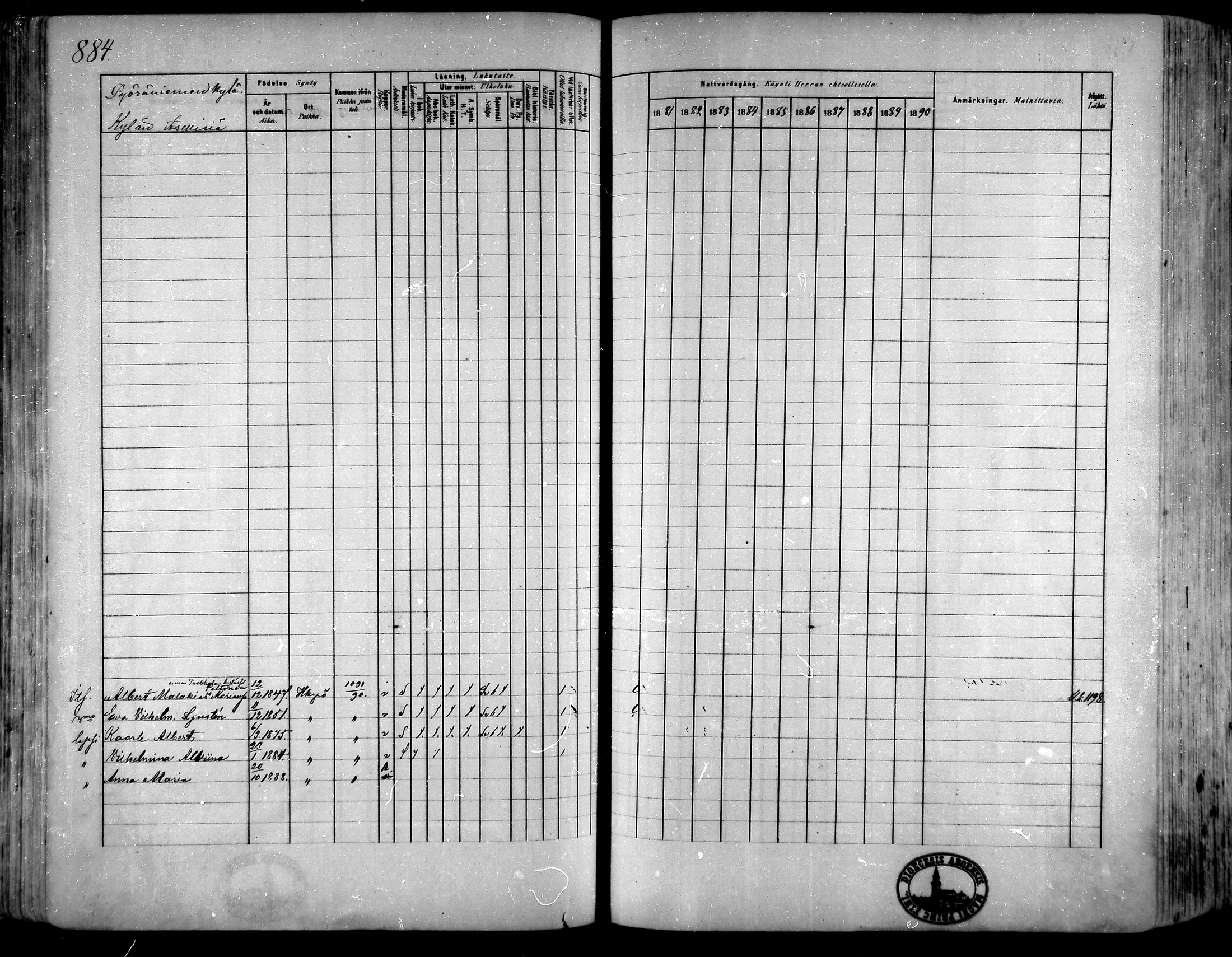 [ ../kirjat/Kirkonkirjat/hameenkyro/rippikirja_1881-1890_mko261-303/kuvat/814.jpg ]
