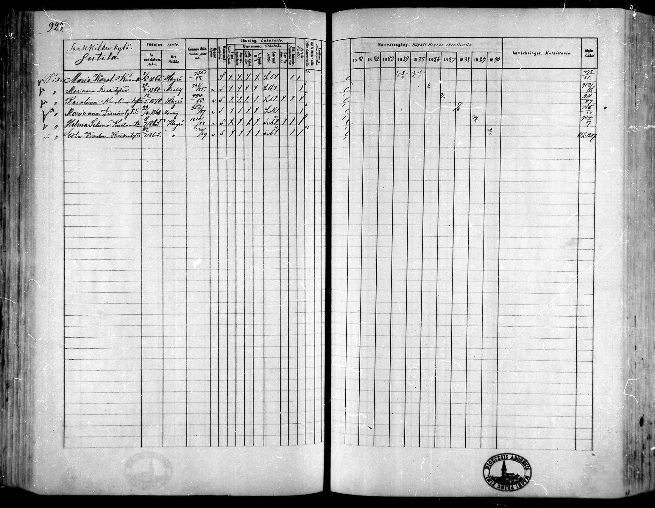 [ ../kirjat/Kirkonkirjat/hameenkyro/rippikirja_1881-1890_mko261-303/kuvat/853.jpg ]
