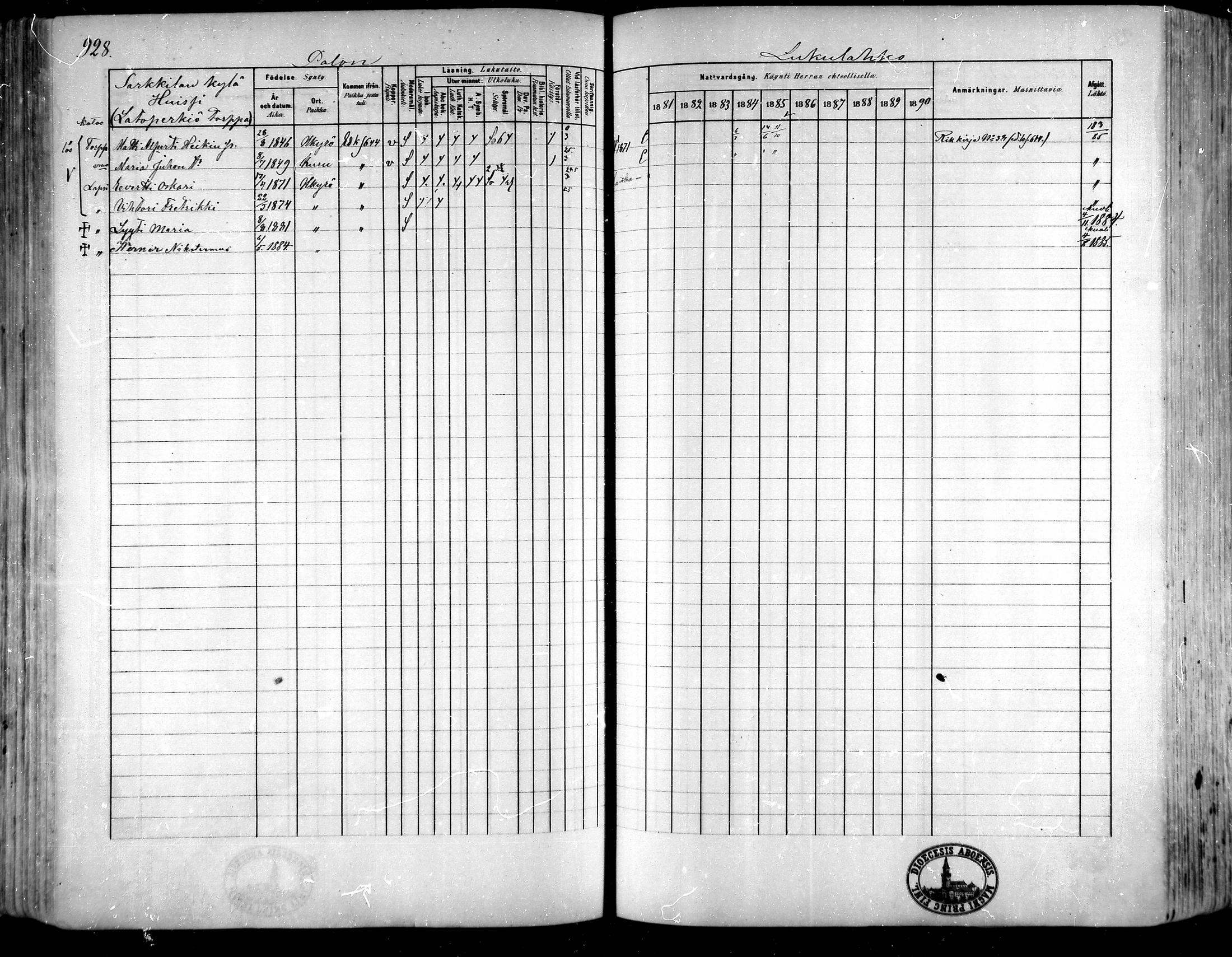 [ ../kirjat/Kirkonkirjat/hameenkyro/rippikirja_1881-1890_mko261-303/kuvat/858.jpg ]
