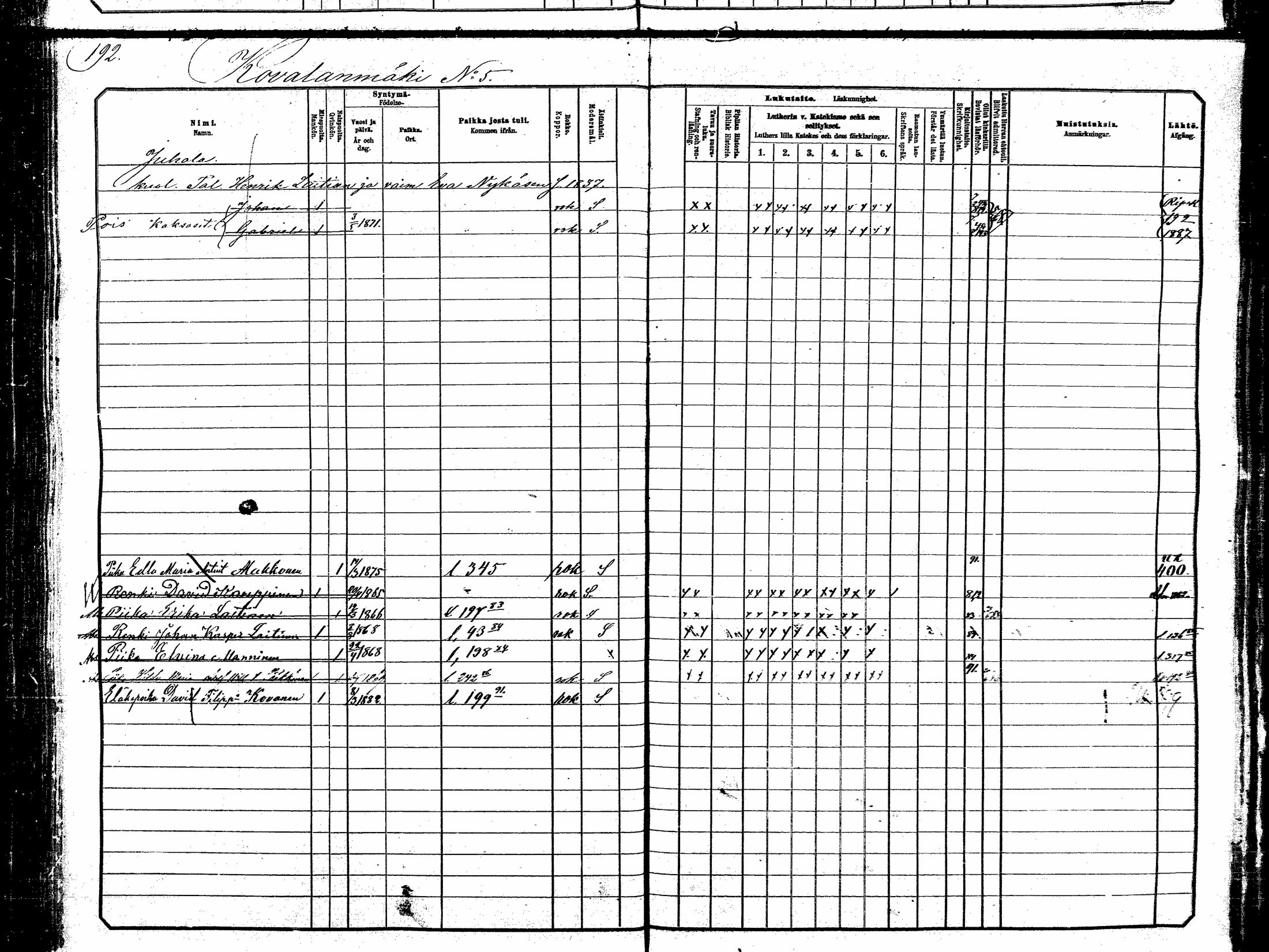 [ ../kirjat/Kirkonkirjat/hankasalmi/lastenkirja_1881-1890_mko531-551/kuvat/187.jpg ]