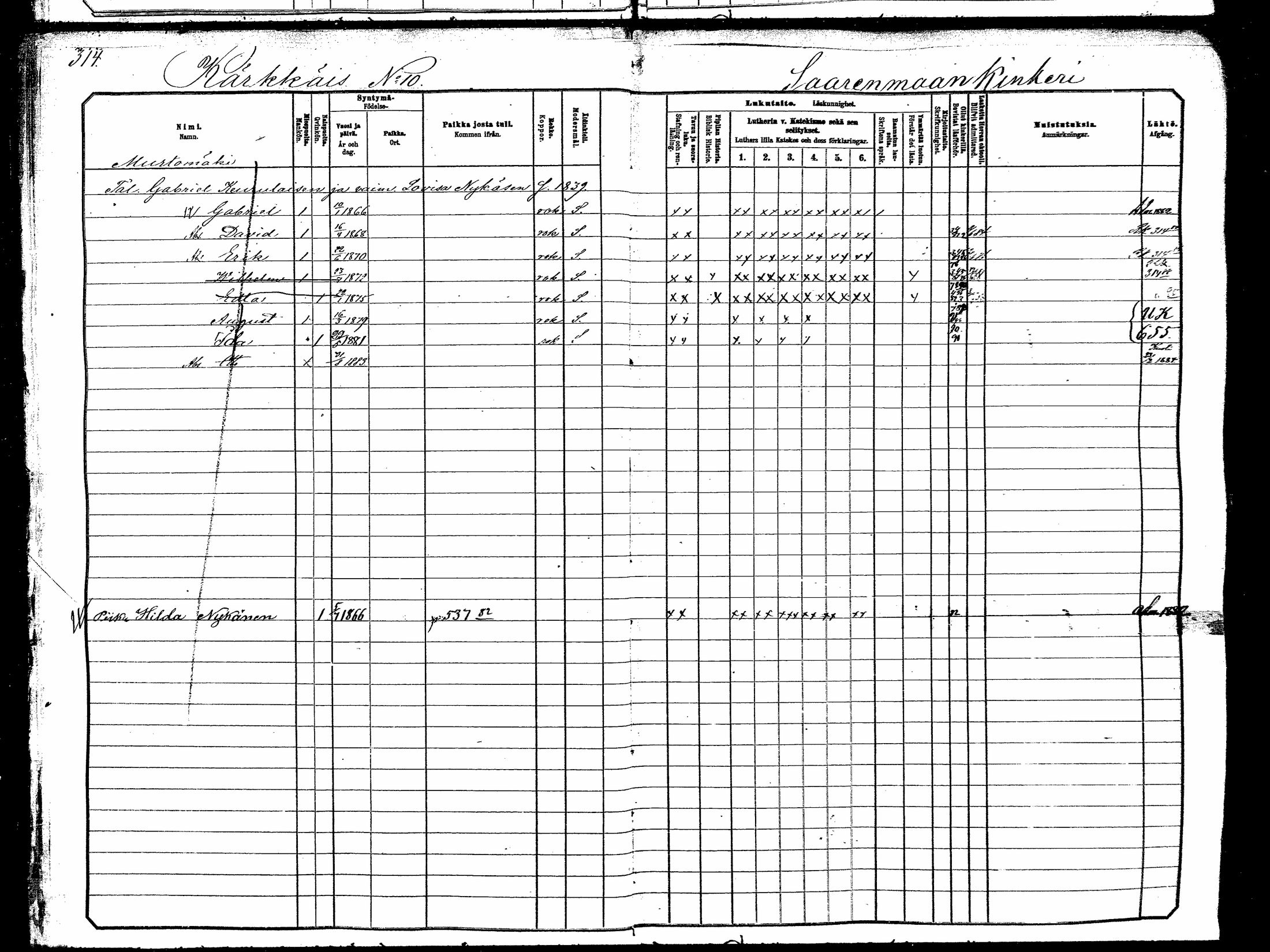 [ ../kirjat/Kirkonkirjat/hankasalmi/lastenkirja_1881-1890_mko531-551/kuvat/300.jpg ]