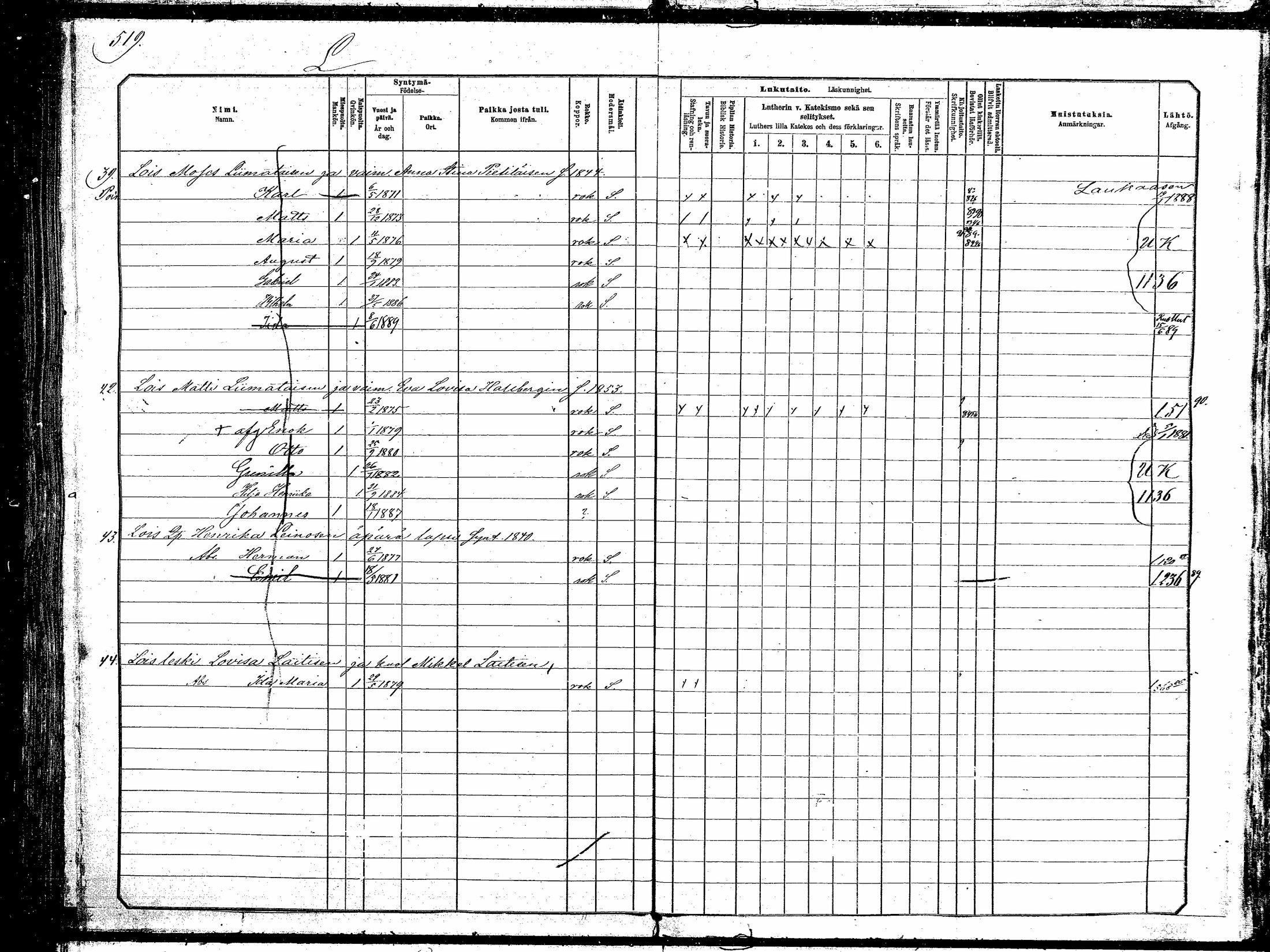 [ ../kirjat/Kirkonkirjat/hankasalmi/lastenkirja_1881-1890_mko531-551/kuvat/498.jpg ]