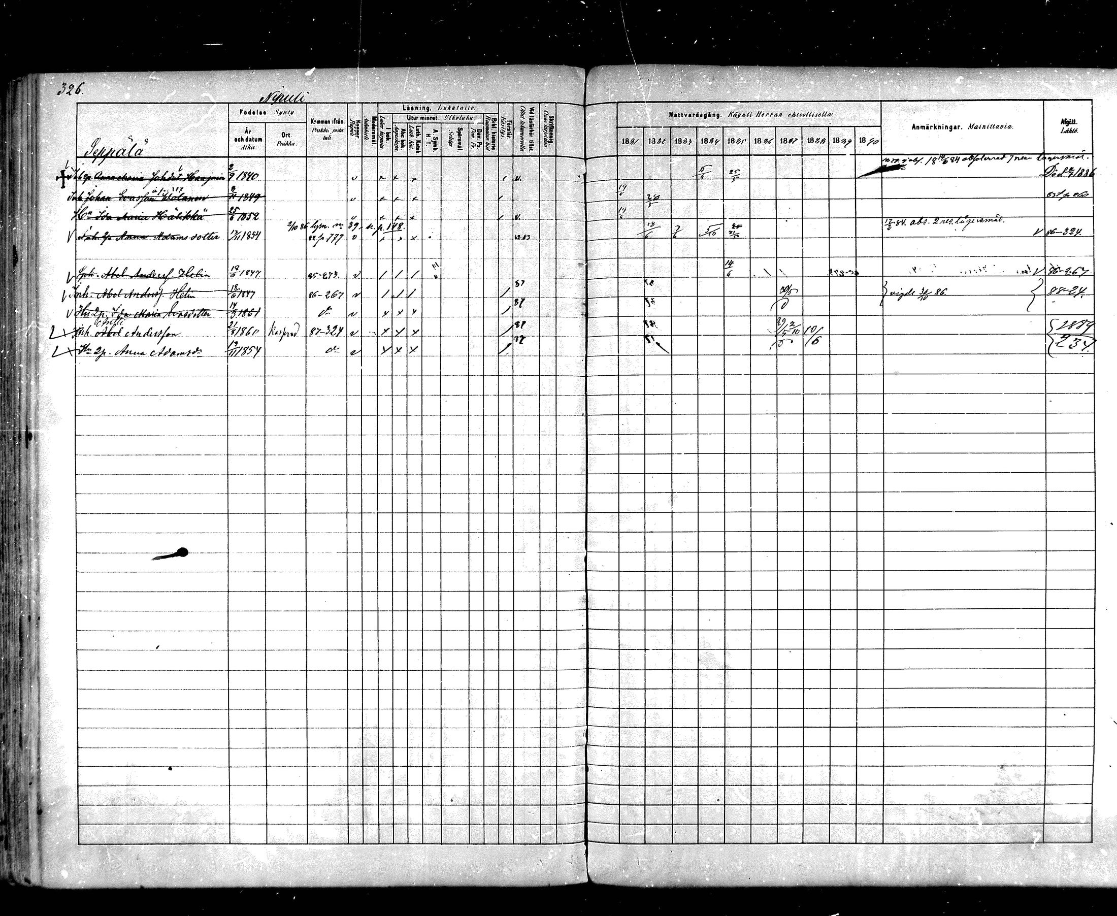 [ ../kirjat/Kirkonkirjat/hartola/rippikirja_1881-1890_mko89-122/kuvat/306.jpg ]