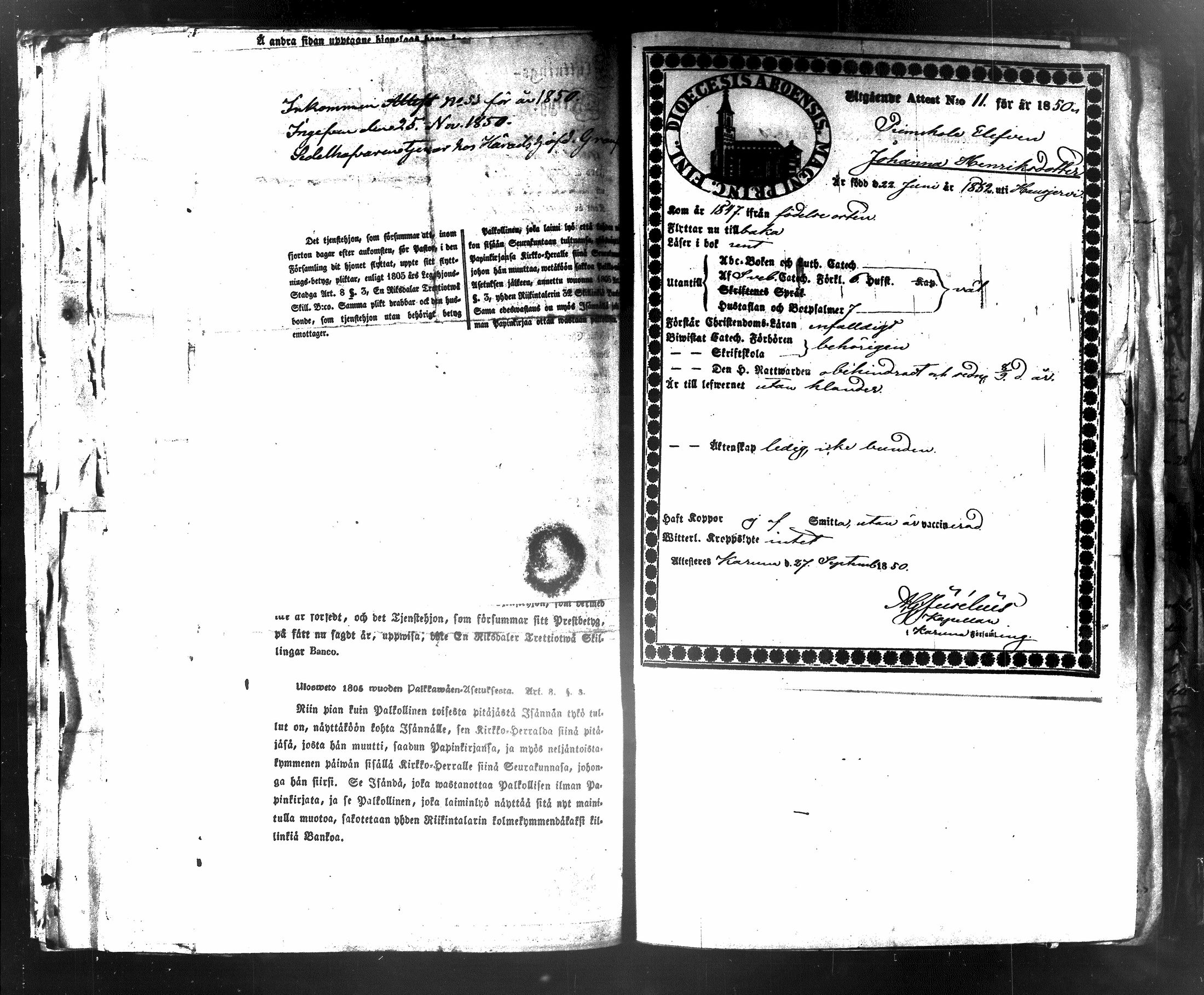 [ ../kirjat/Kirkonkirjat/hausjarvi/muuttokirjoja_1848-1852_tk264/kuvat/203.jpg ]