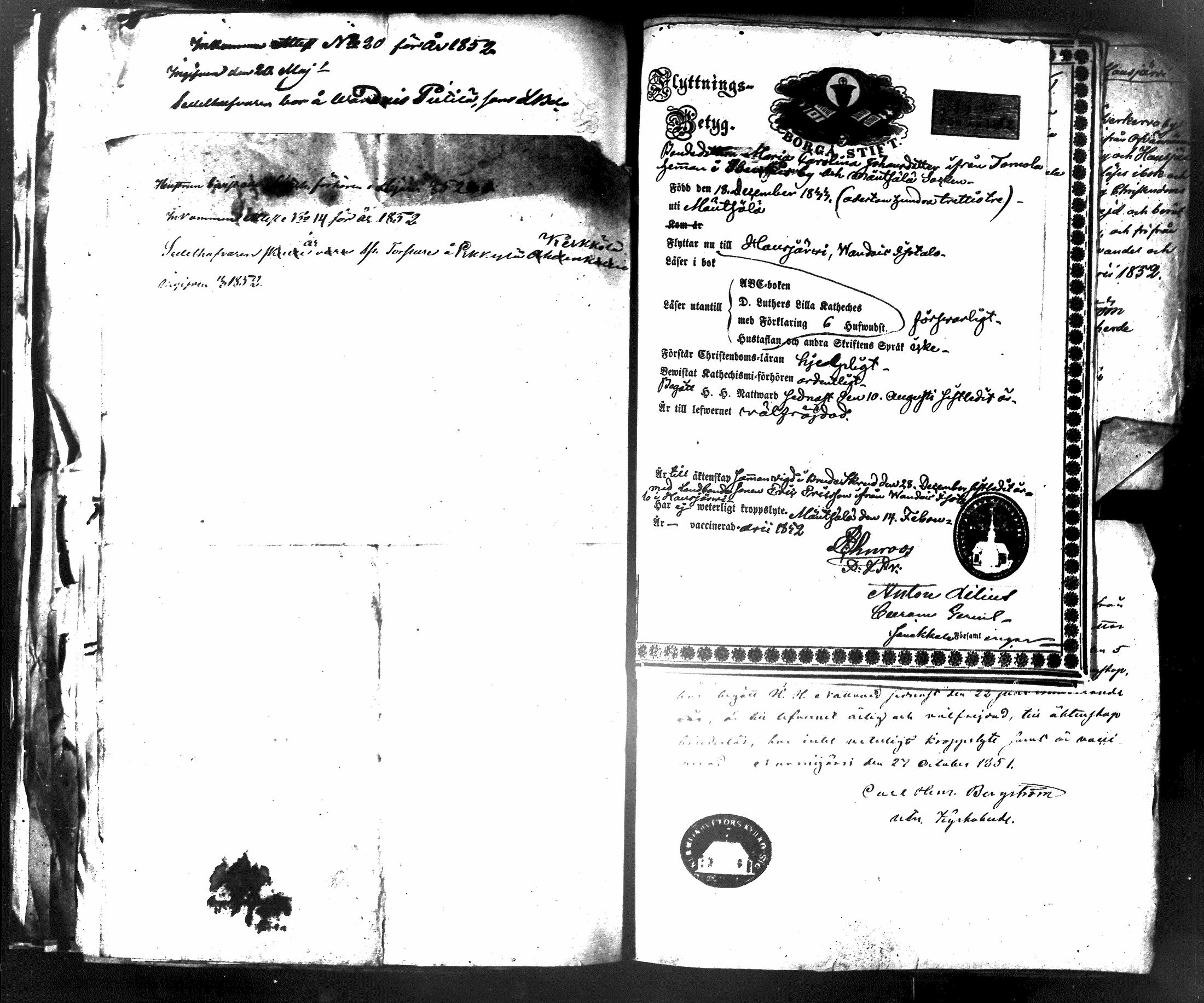 [ ../kirjat/Kirkonkirjat/hausjarvi/muuttokirjoja_1848-1852_tk264/kuvat/411.jpg ]