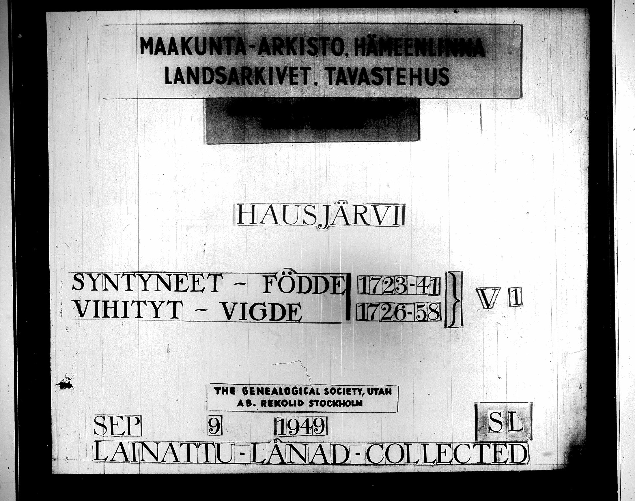 [ ../kirjat/Kirkonkirjat/hausjarvi/syntyneet-vihityt_1723-1758_tk261/kuvat/1.jpg ]
