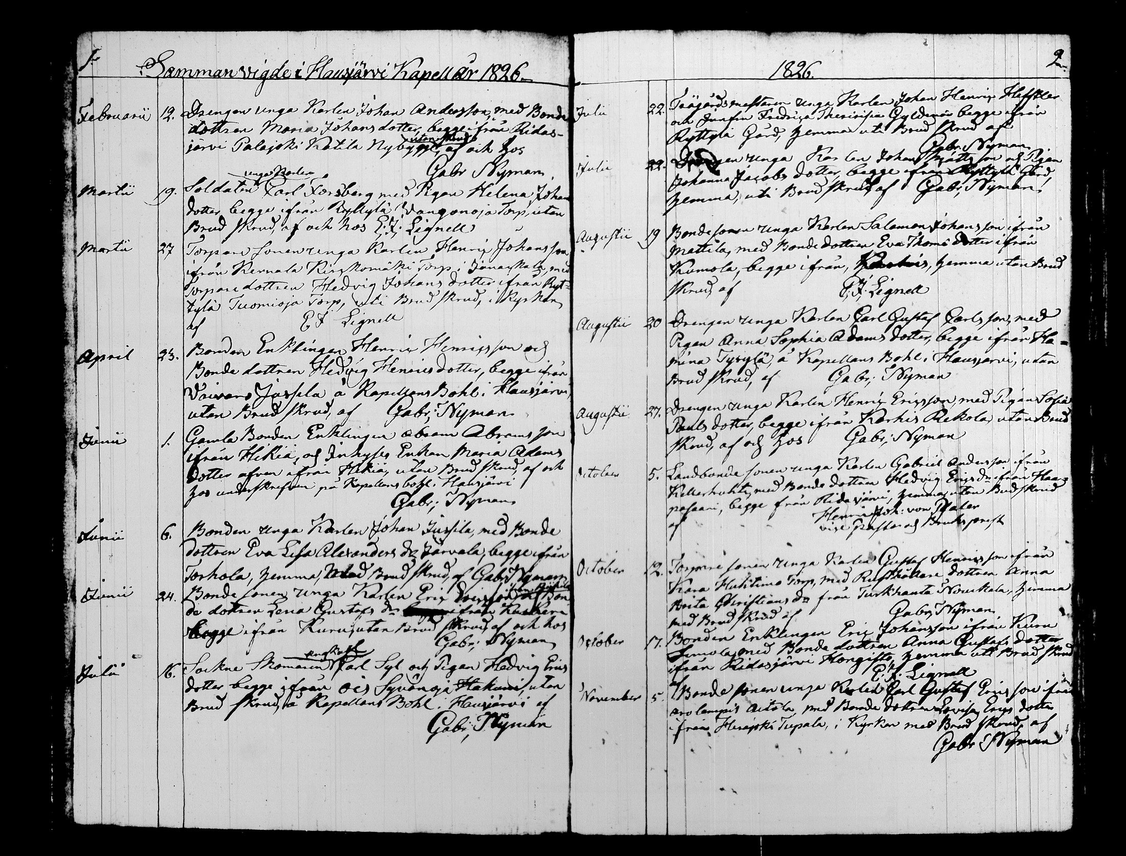 [ ../kirjat/Kirkonkirjat/hausjarvi/vihityt_1826-1861_tk262/kuvat/6.jpg ]