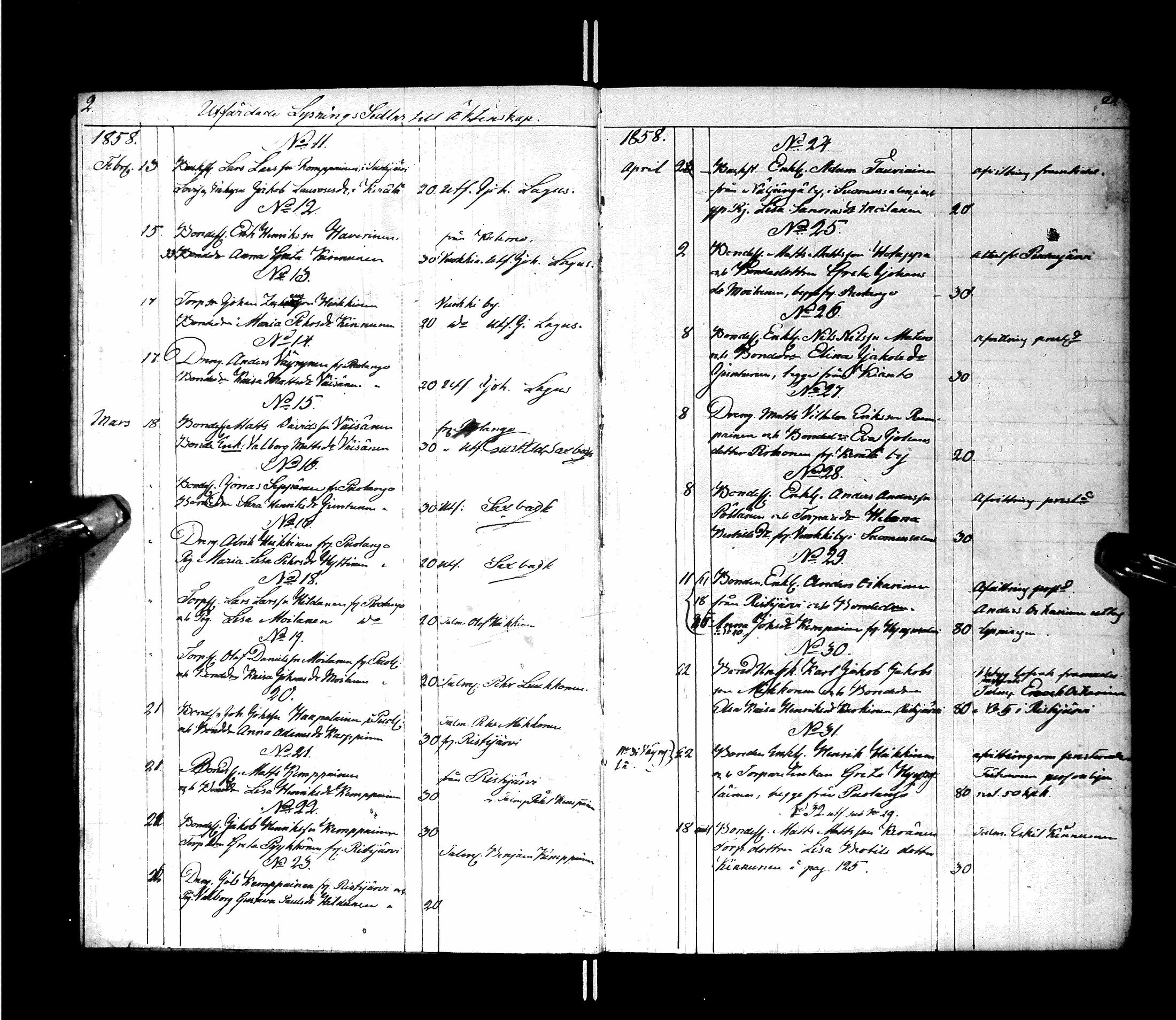 [ ../kirjat/Kirkonkirjat/hyrynsalmi/kuulutetut_1858-1883_ik178/kuvat/6.jpg ]