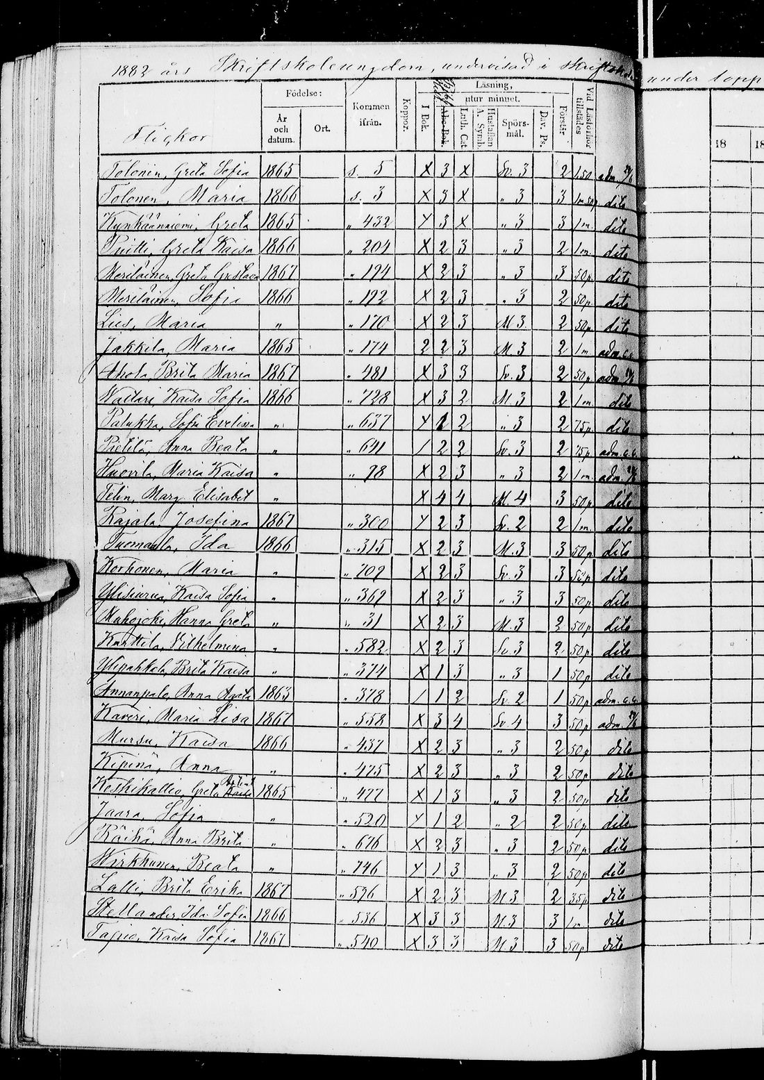 [ ../kirjat/Kirkonkirjat/ii/rippilapset_1840-1884_ik257/kuvat/365.jpg ]