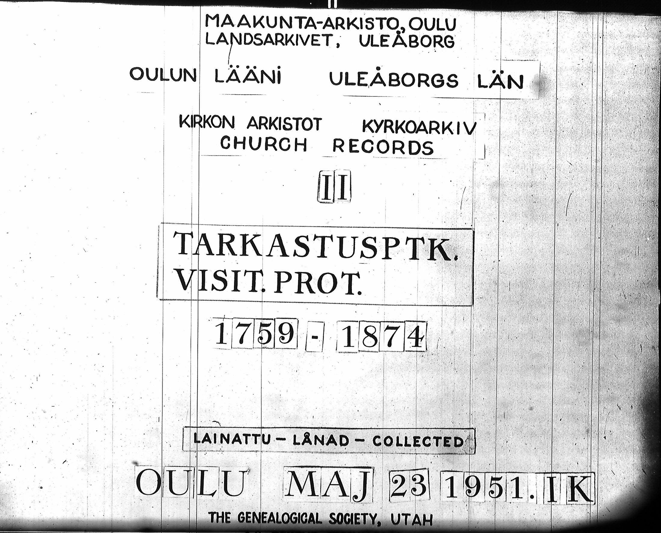 [ ../kirjat/Kirkonkirjat/ii/tarkastuspoytakirjoja_1759-1874_ik260/kuvat/1.jpg ]