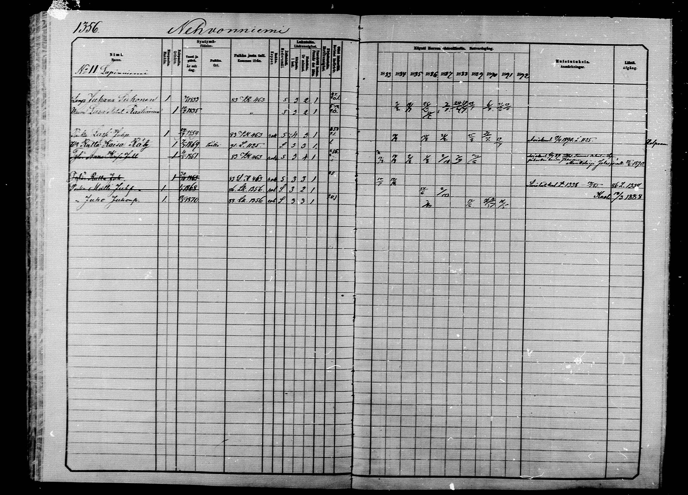 [ ../kirjat/Kirkonkirjat/ilomantsi/rippikirja_1883-1890_mko234-307/kuvat/1288.jpg ]