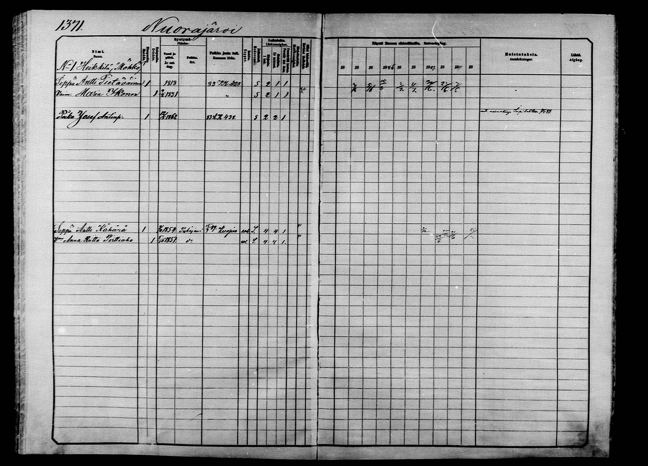 [ ../kirjat/Kirkonkirjat/ilomantsi/rippikirja_1883-1890_mko234-307/kuvat/1303.jpg ]