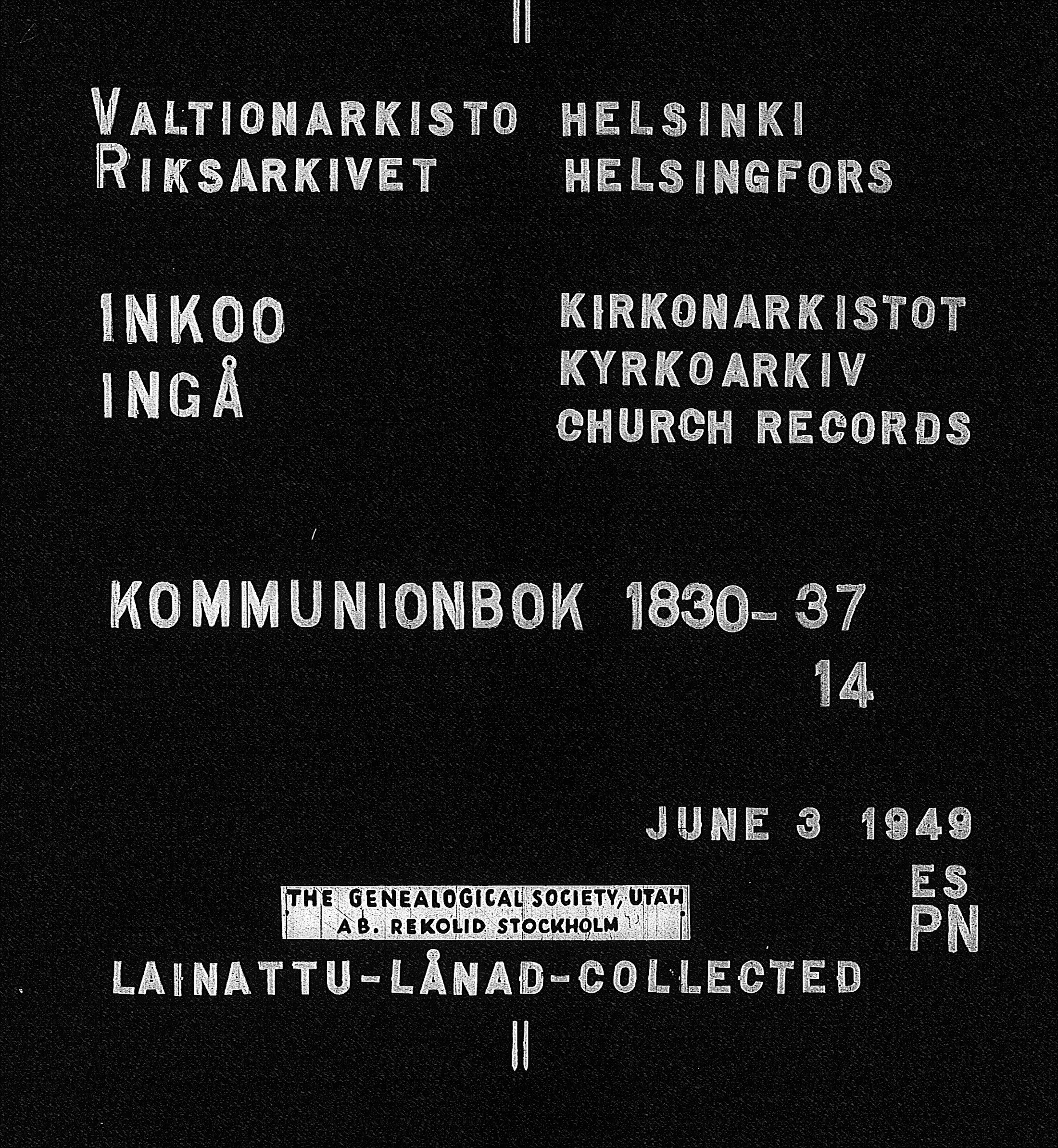 [ ../kirjat/Kirkonkirjat/inkoo/rippikirja_1830-1837_es144-145/kuvat/1.jpg ]