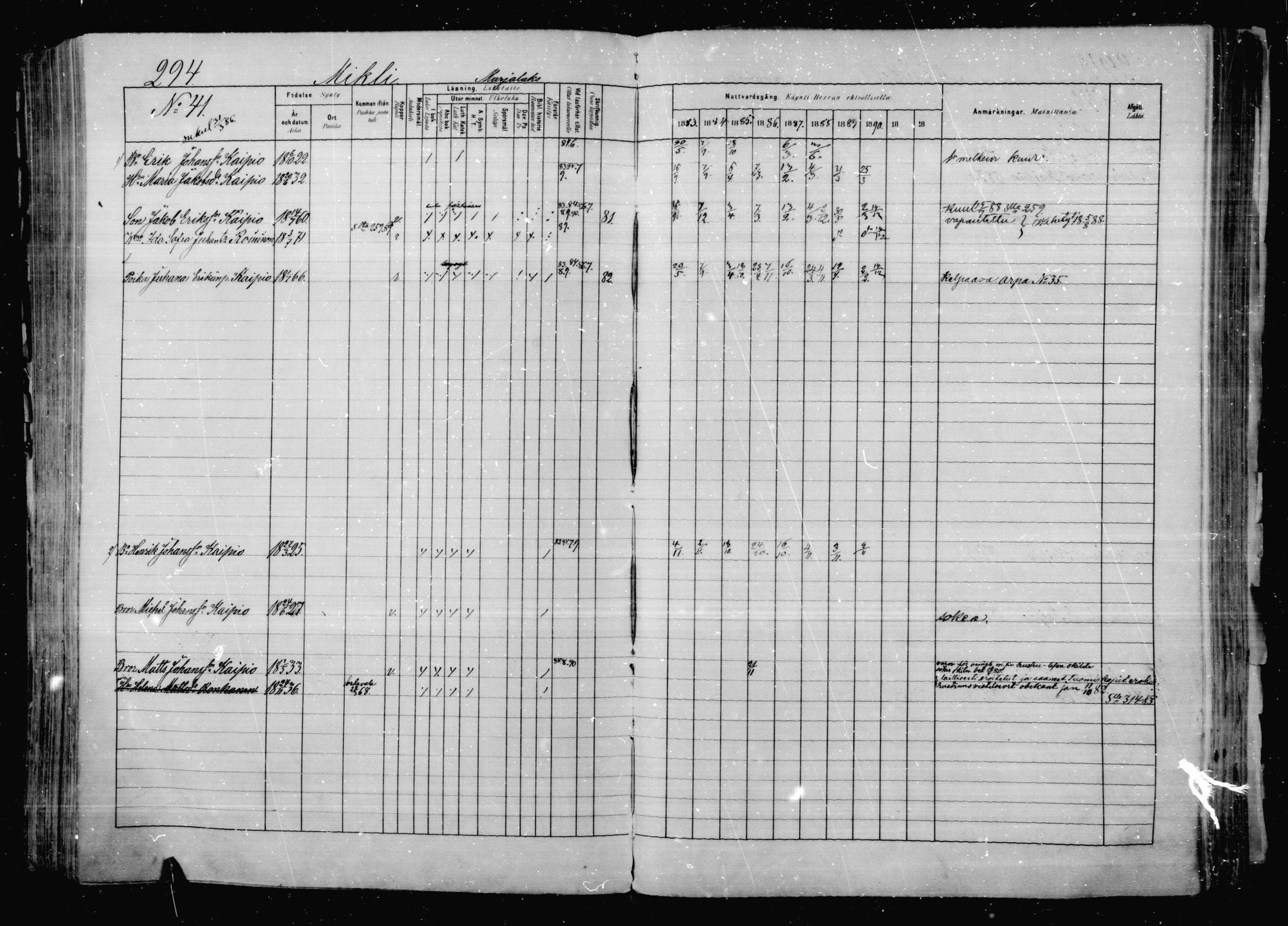 [ ../kirjat/Kirkonkirjat/jaakkima/rippikirja_1883-1890_mko83-100/kuvat/281.jpg ]
