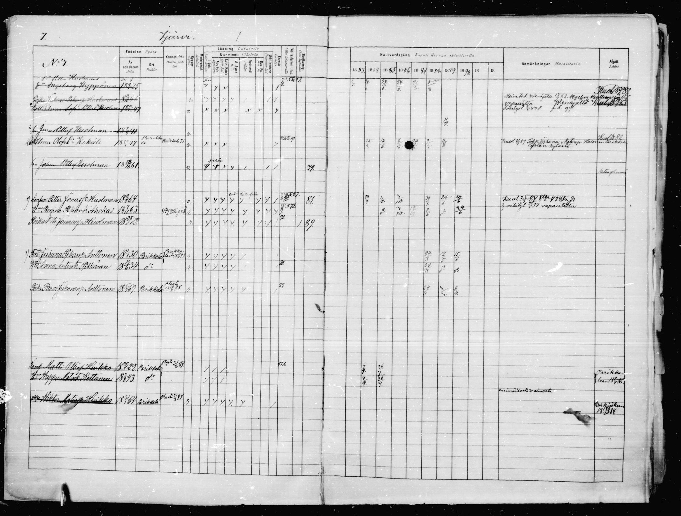 [ ../kirjat/Kirkonkirjat/jaakkima/rippikirja_1883-1890_mko83-100/kuvat/7.jpg ]