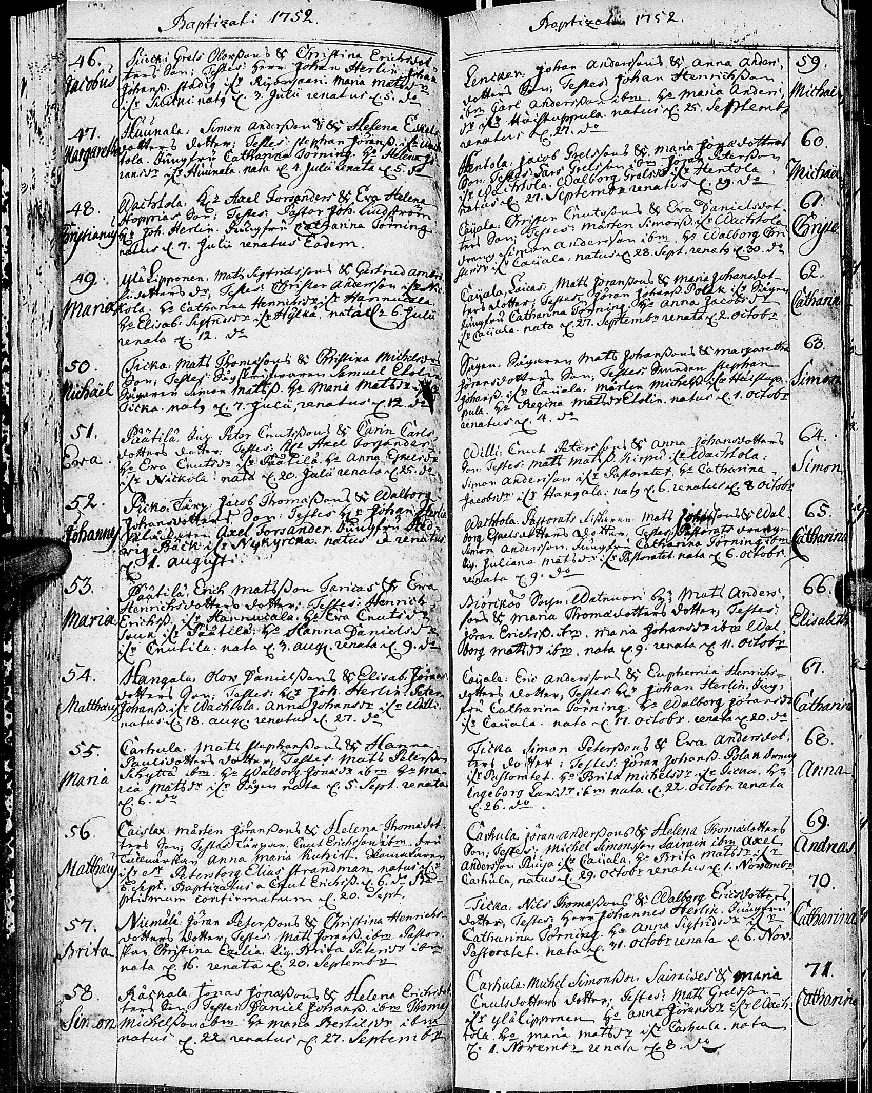 [ ../kirjat/Kirkonkirjat/johannes/syntyneet-vihityt-kuolleet_1732-1765_uk376/kuvat/46.jpg ]