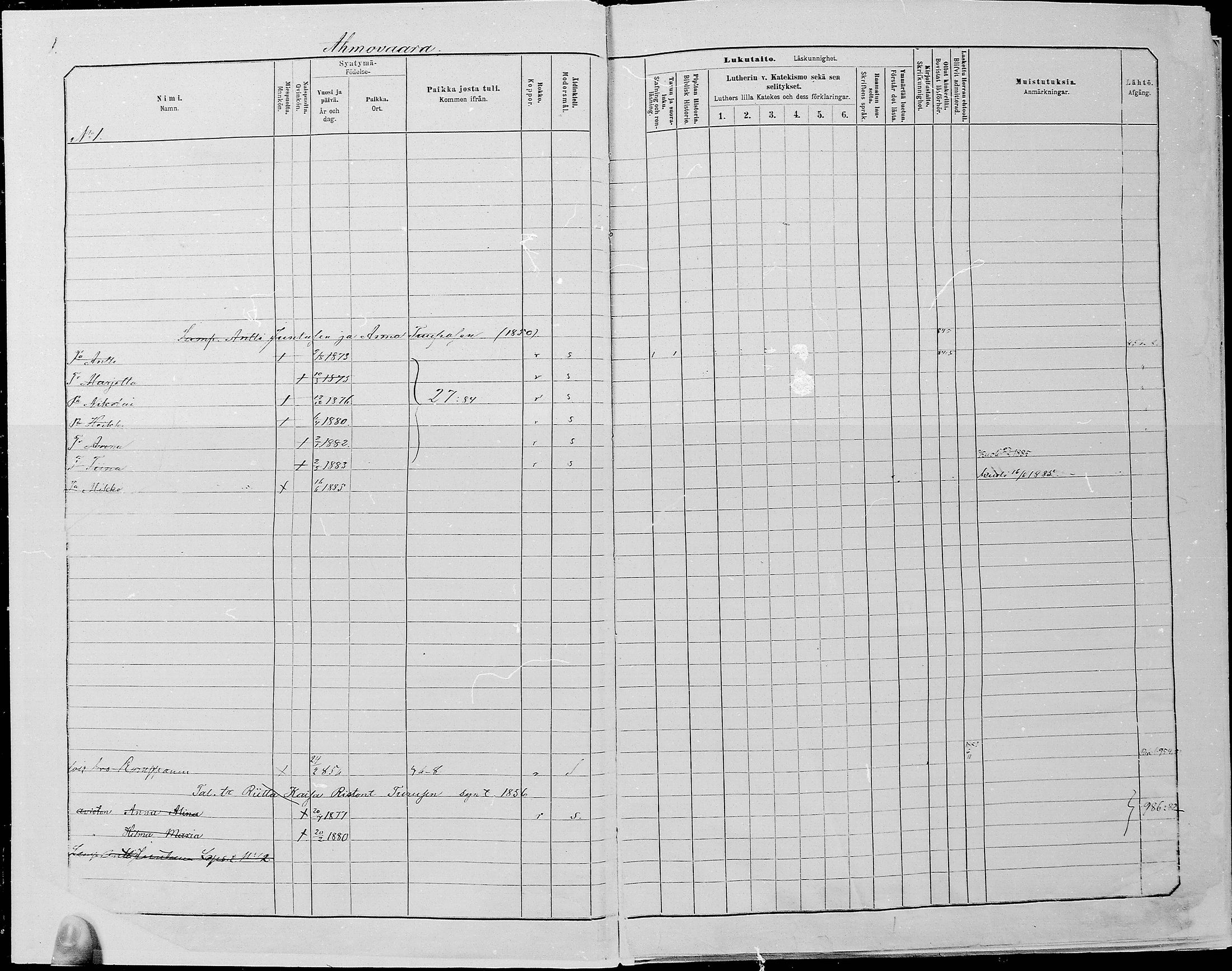 [ ../kirjat/Kirkonkirjat/juuka/lastenkirja_1881-1890_mko30-60/kuvat/1.jpg ]