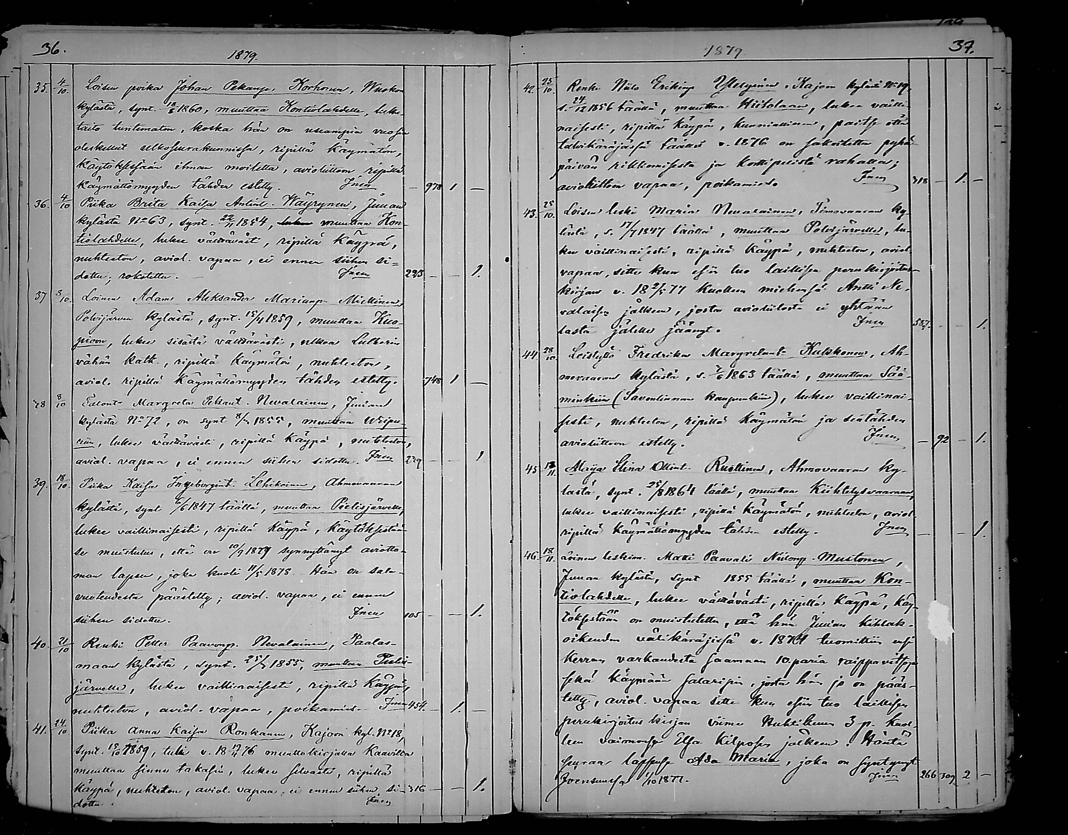 [ ../kirjat/Kirkonkirjat/juuka/muuttaneet_1874-1890_mko4-5/kuvat/19.jpg ]
