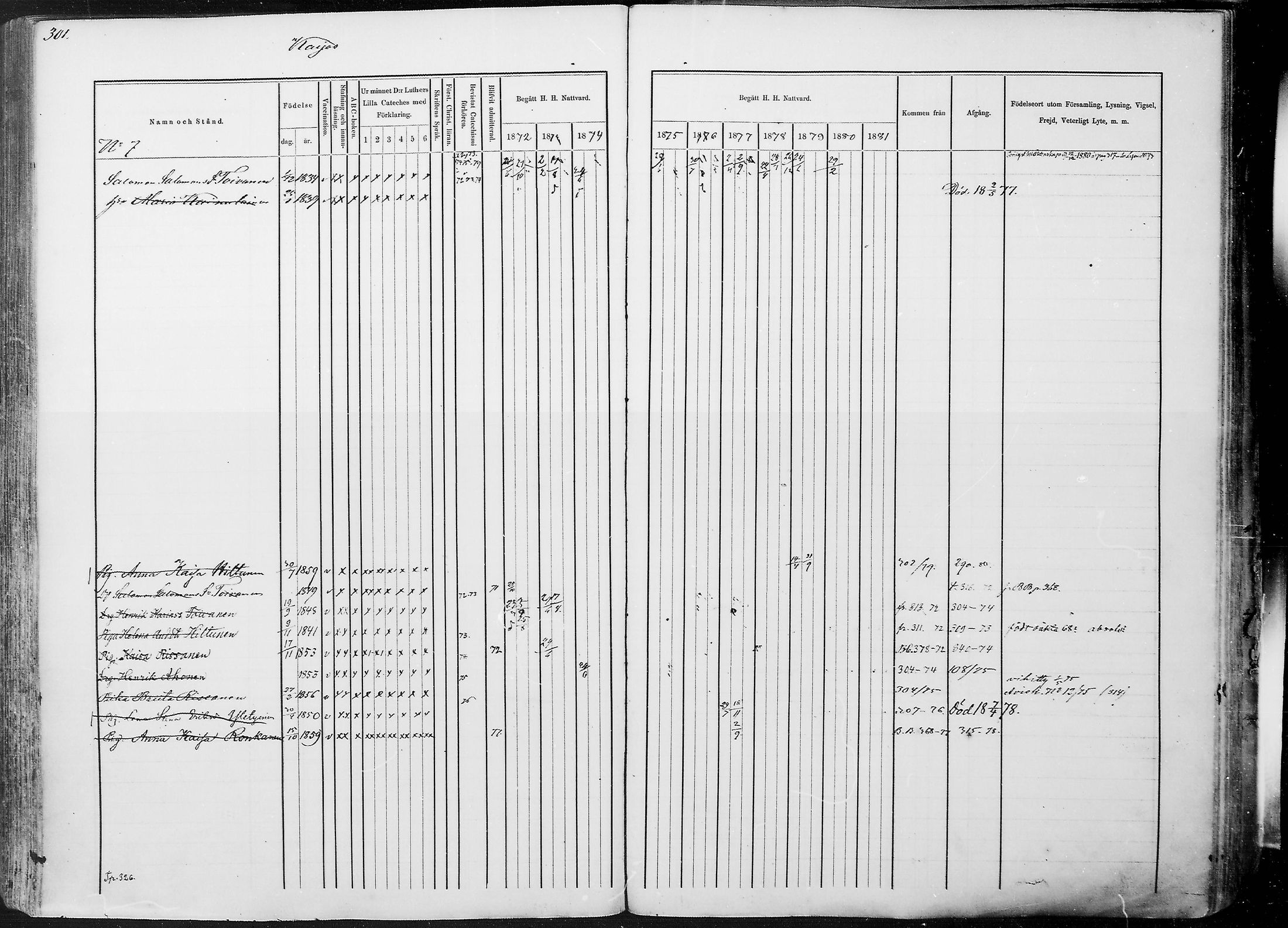[ ../kirjat/Kirkonkirjat/juuka/rippikirja_1871-1880_mko29-52/kuvat/289.jpg ]