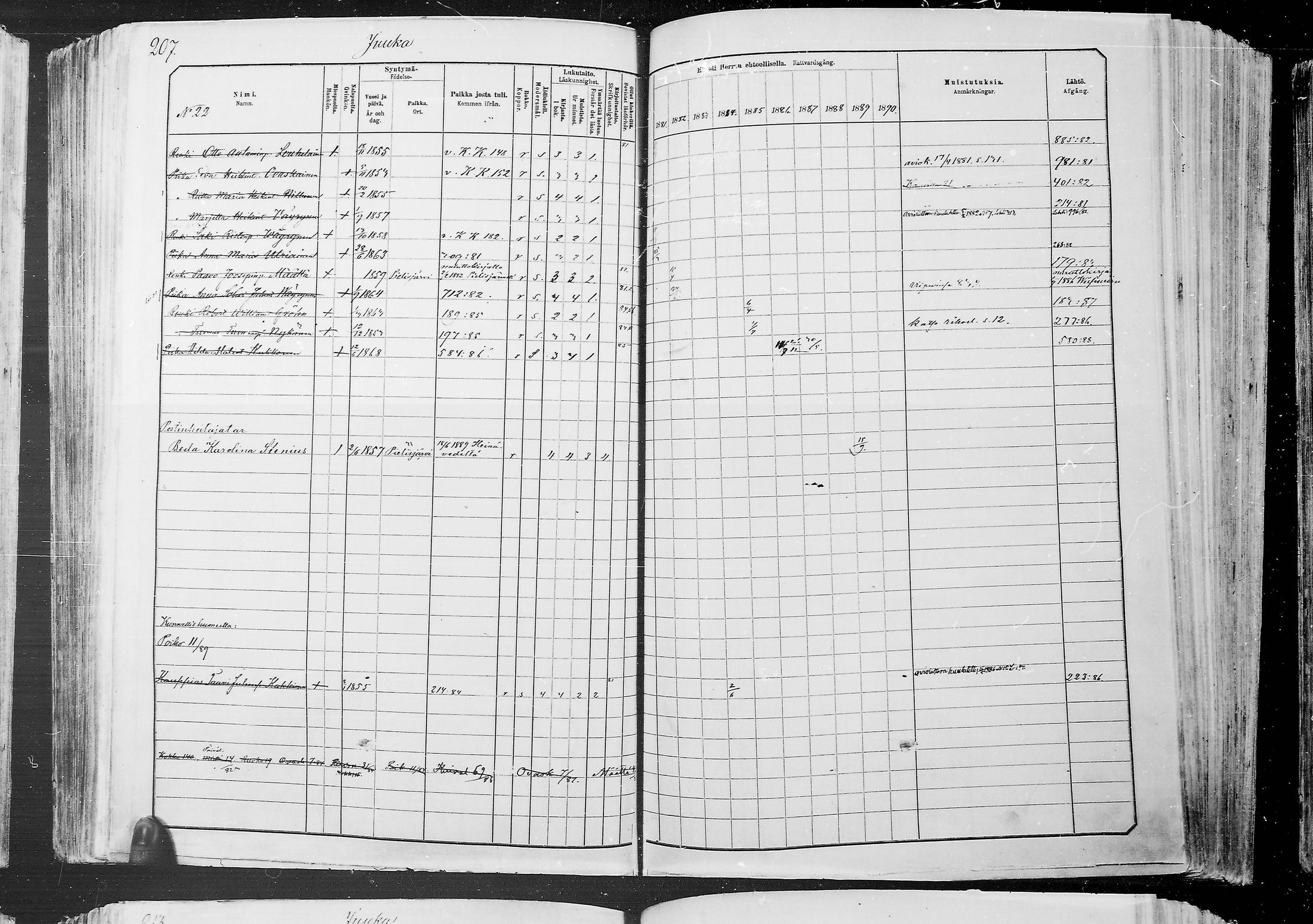 [ ../kirjat/Kirkonkirjat/juuka/rippikirja_1881-1890_mko53-84/kuvat/181.jpg ]