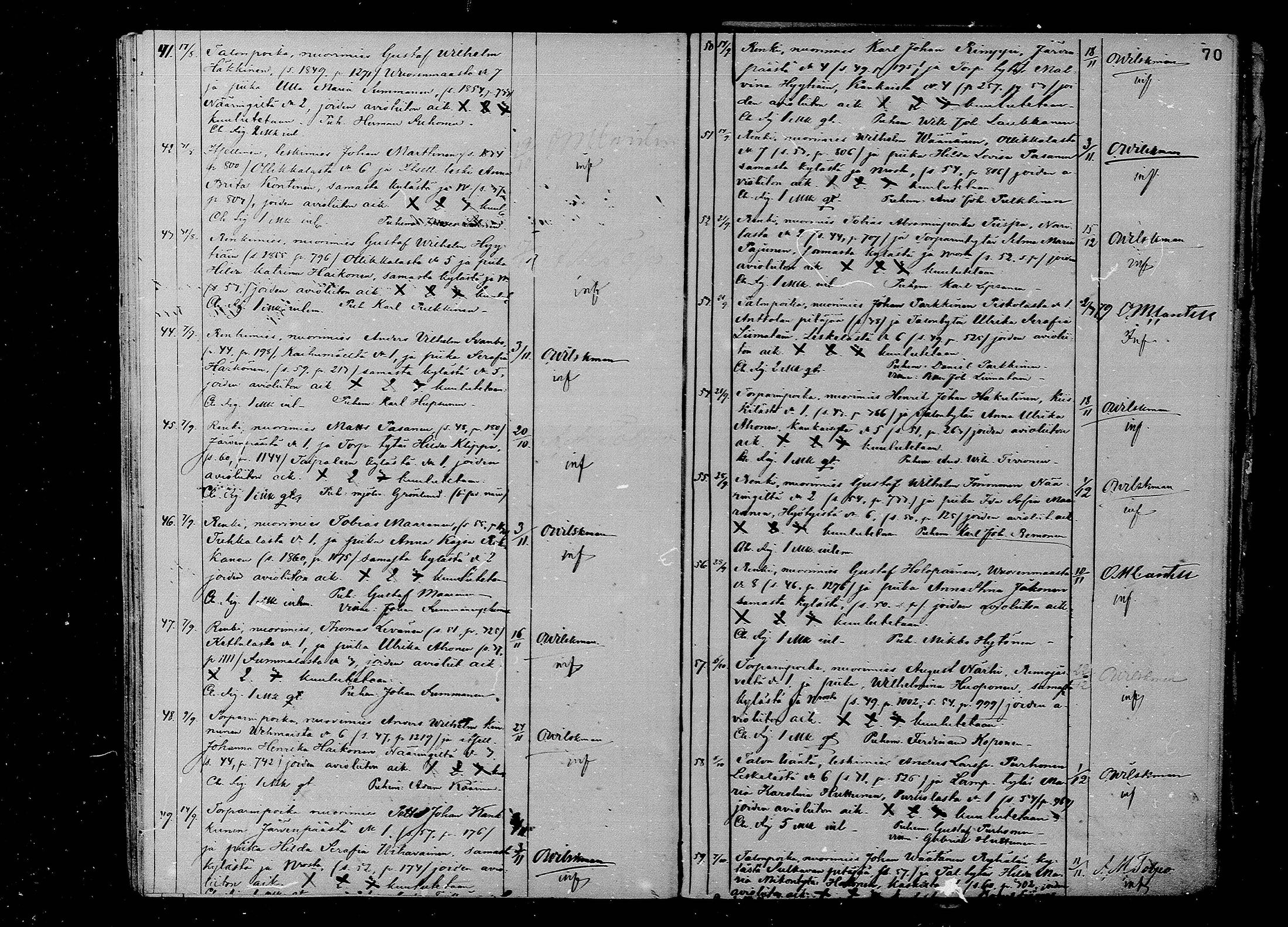[ ../kirjat/Kirkonkirjat/juva/kuulutetut_1869-1885_mko1-5/kuvat/70.jpg ]