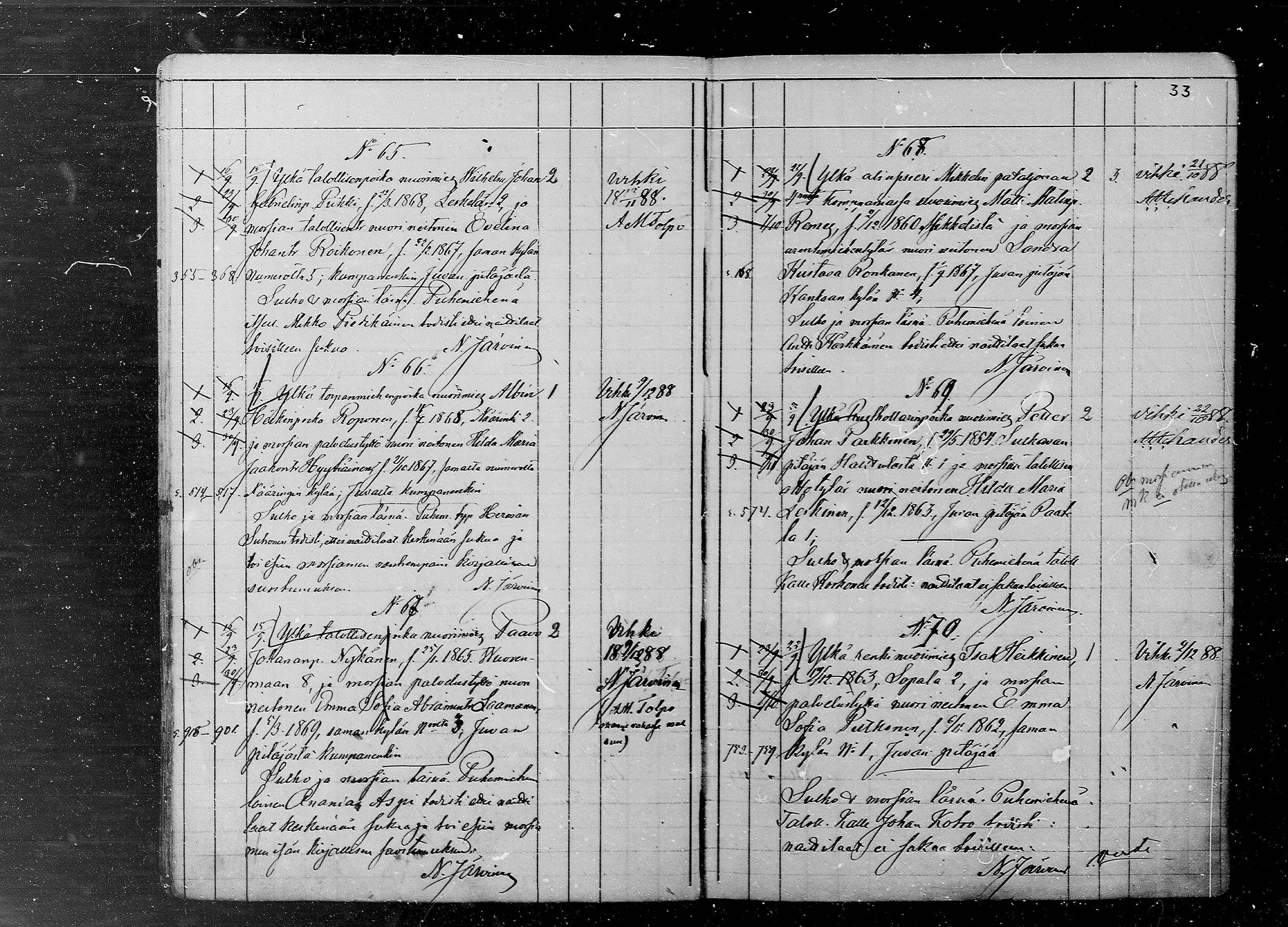 [ ../kirjat/Kirkonkirjat/juva/kuulutetut_1886-1891_mko6-8/kuvat/33.jpg ]